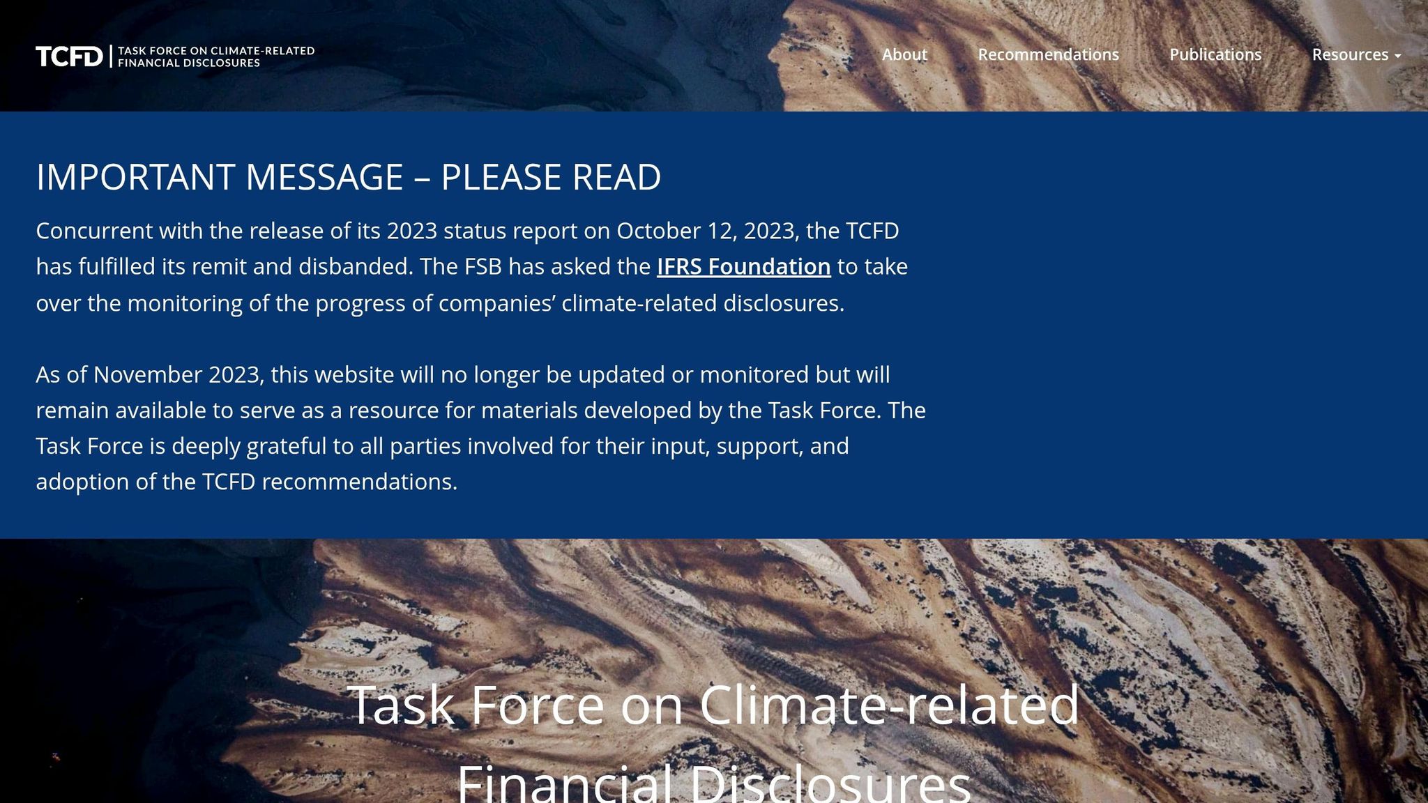 Task Force on Climate-related Financial Disclosures
