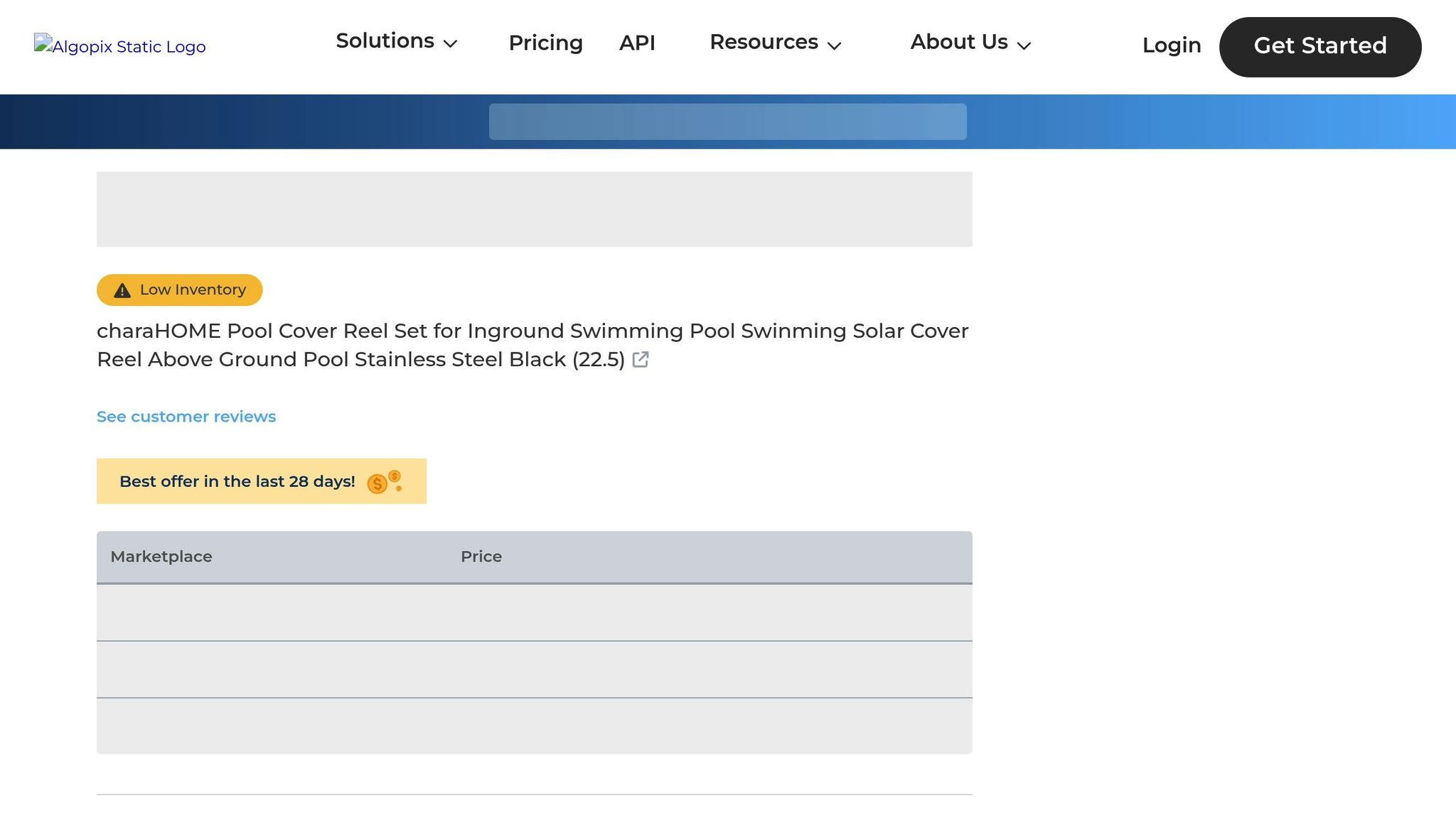 CharaHome Pool Cover Reel