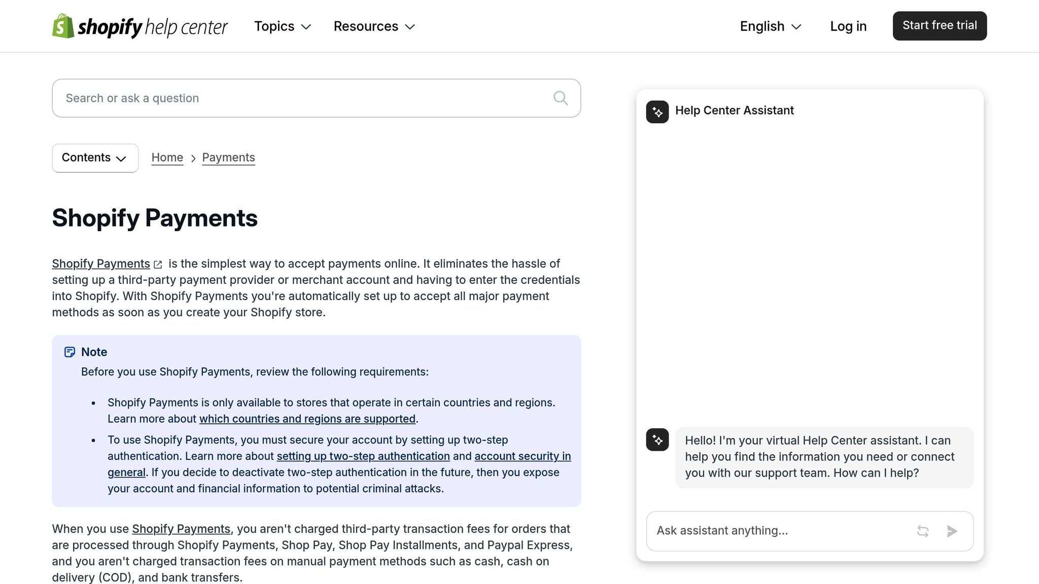 Shopify Payments