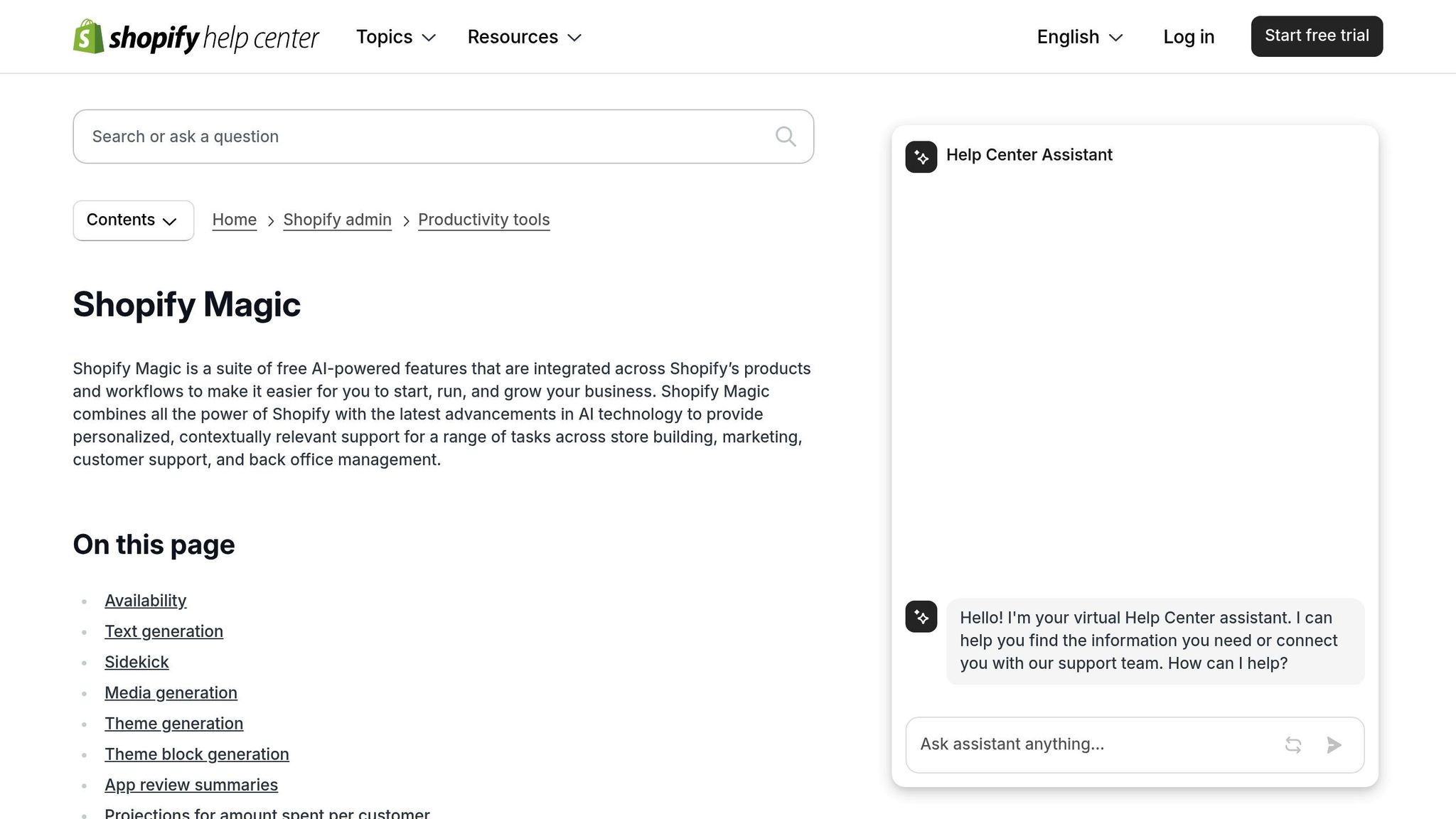 Shopify Magic