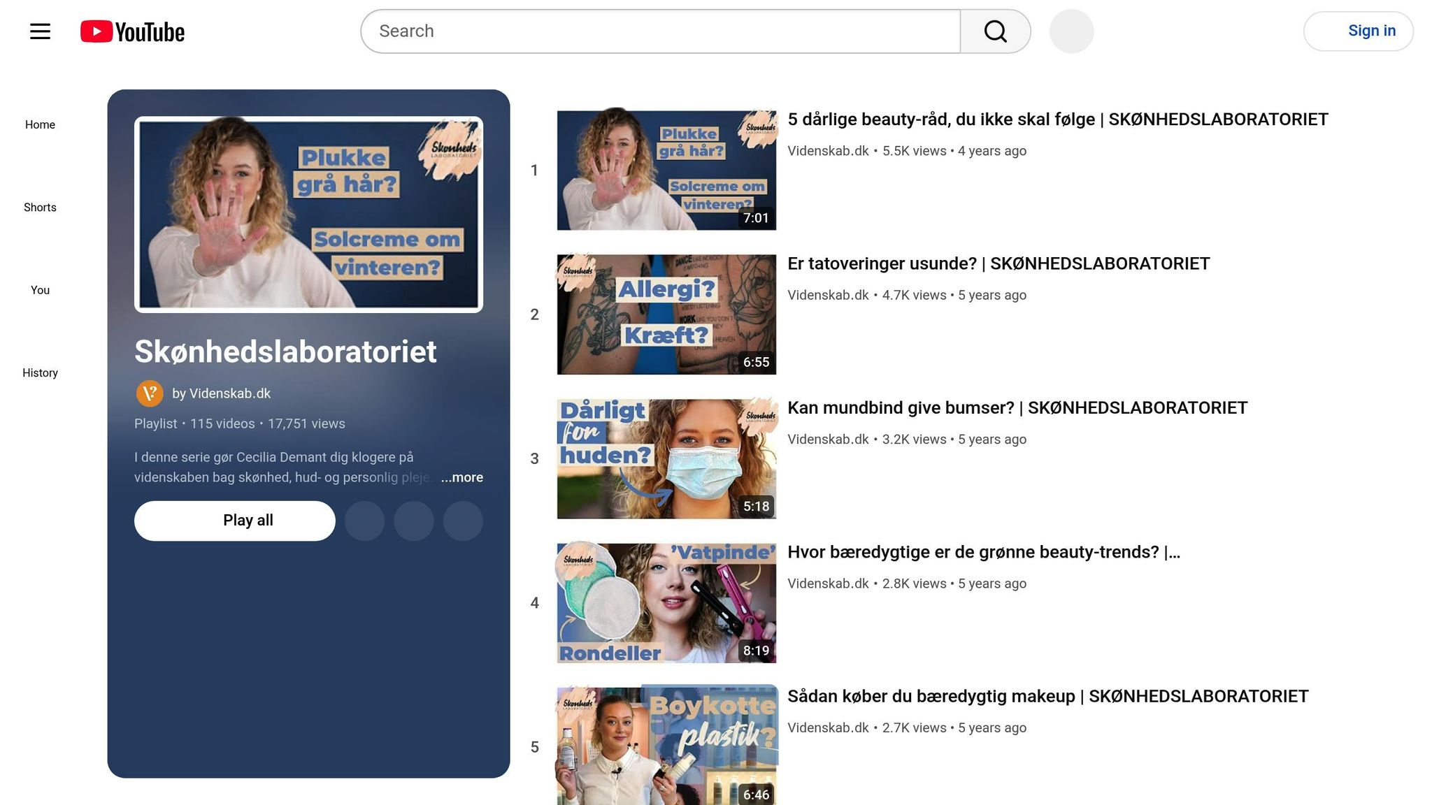 SKØNHEDSLABORATORIET