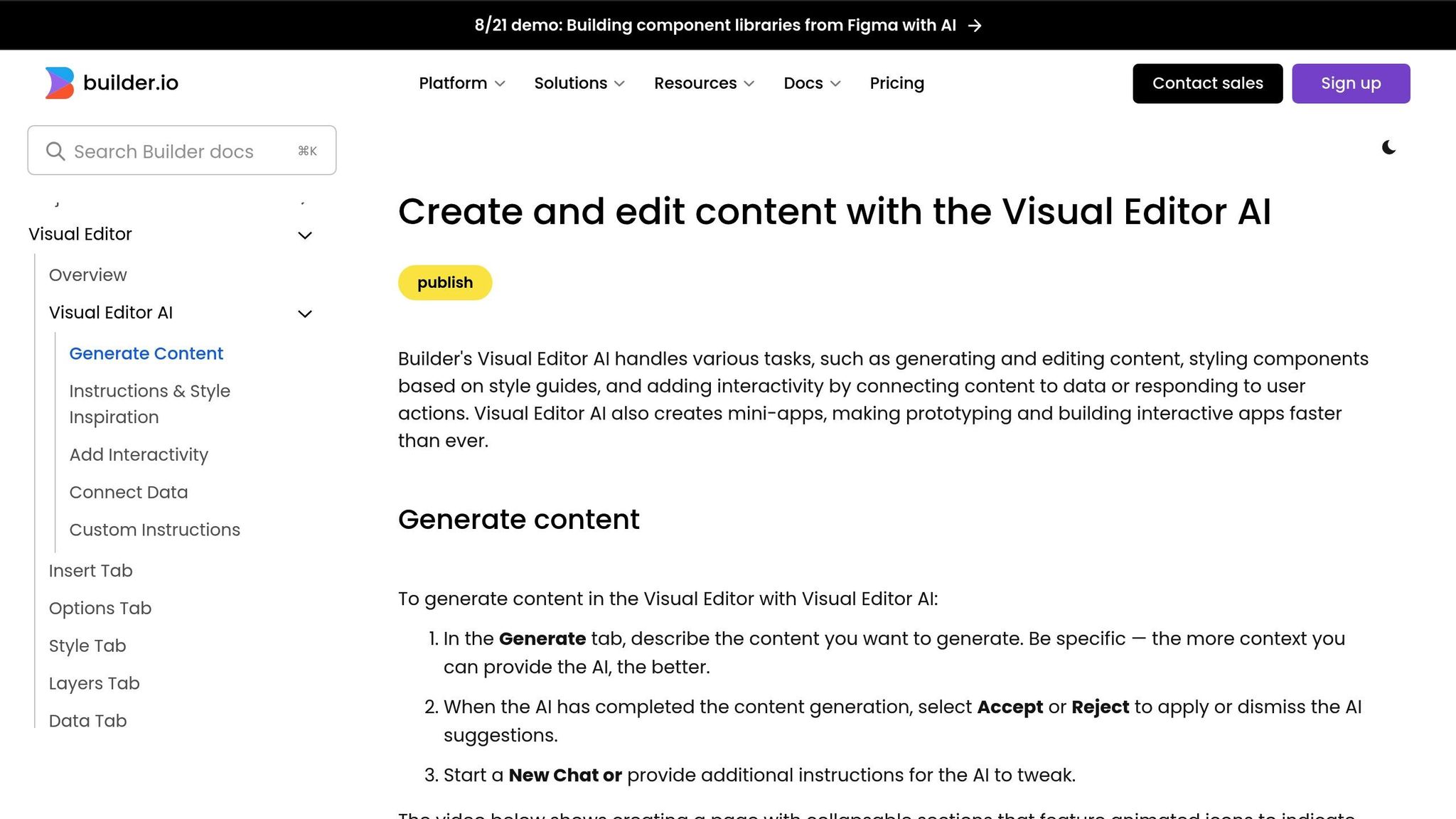 Builder.io Visual Copilot
