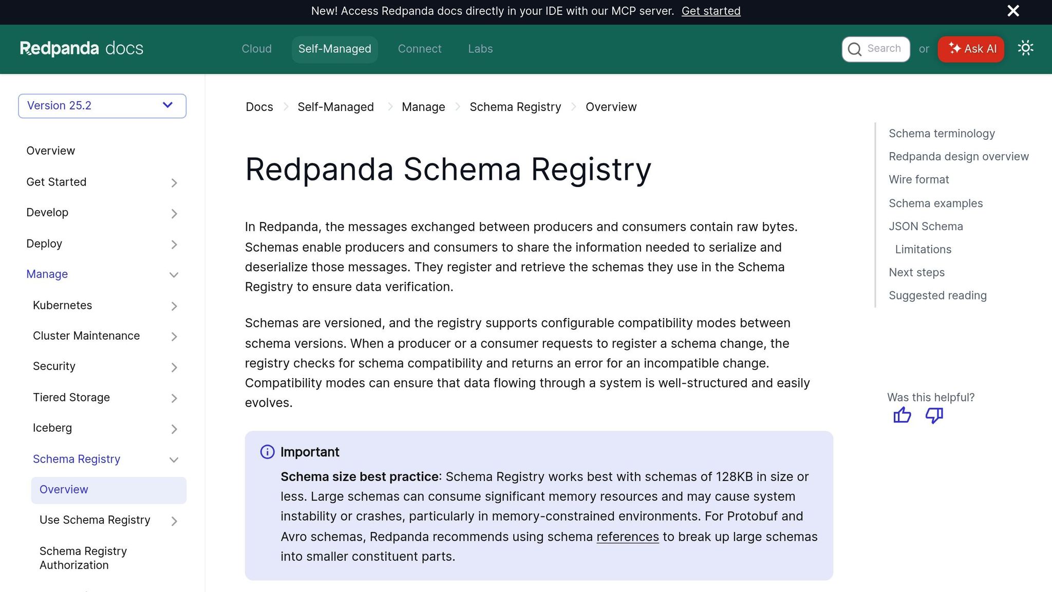 Redpanda Schema Registry