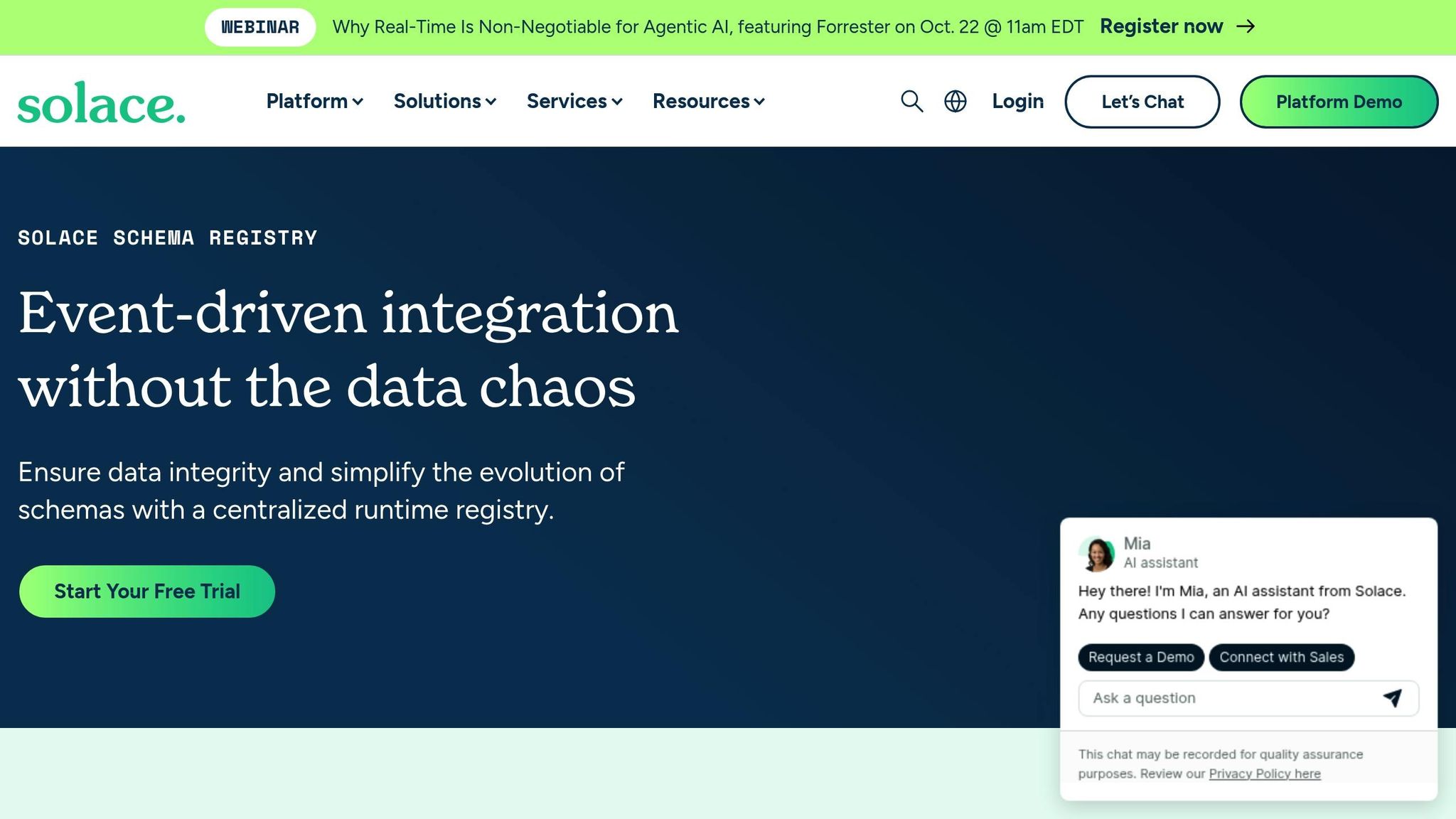 Solace Schema Registry