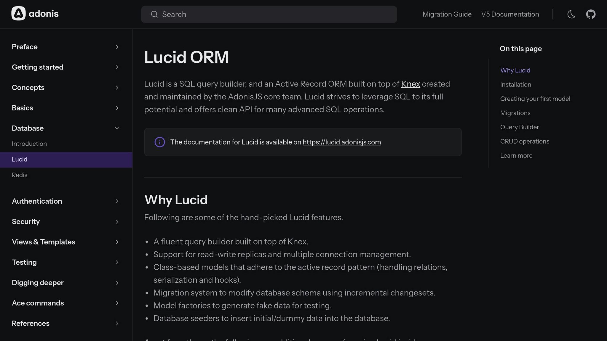 Lucid ORM