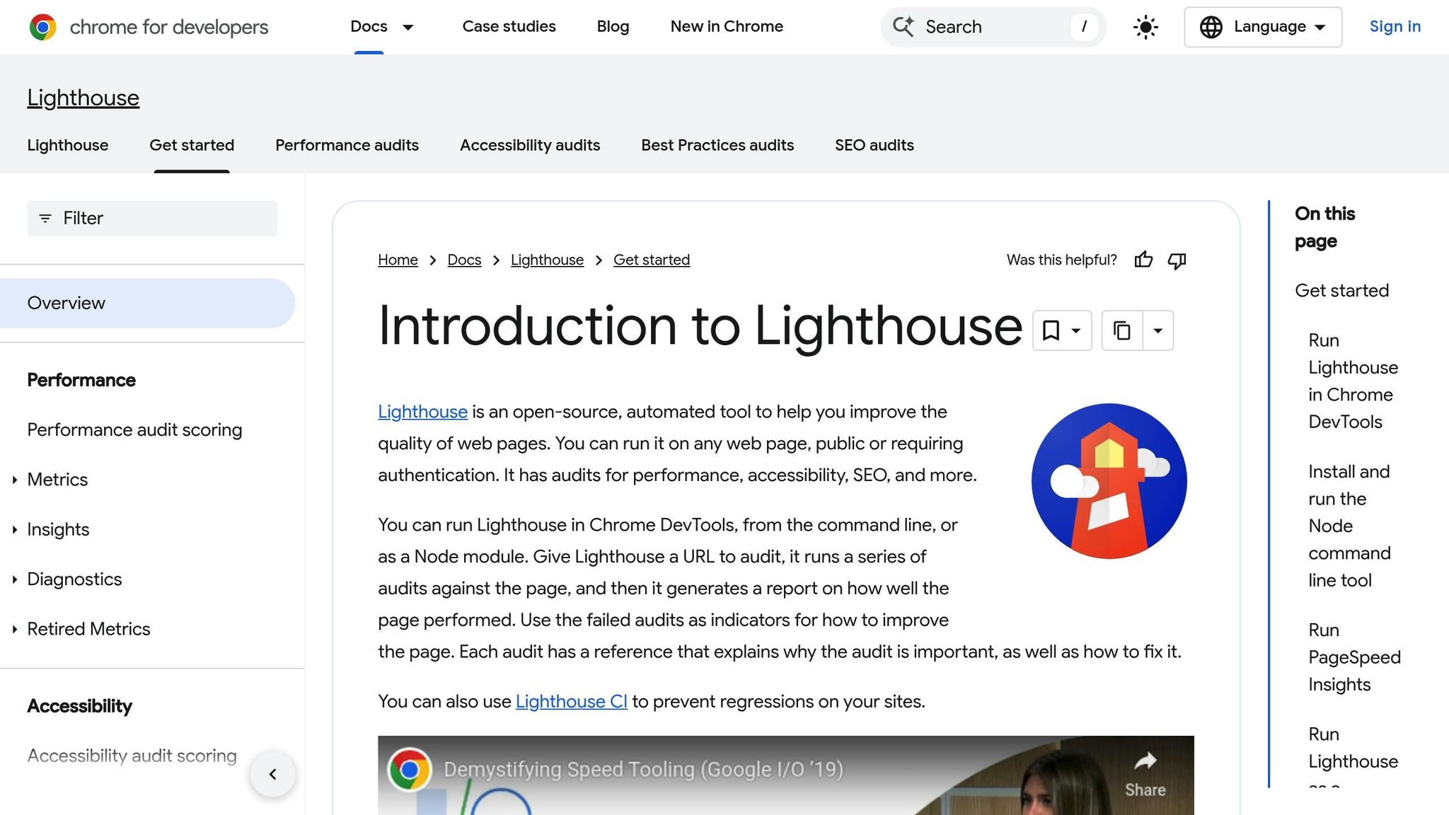 Google Lighthouse