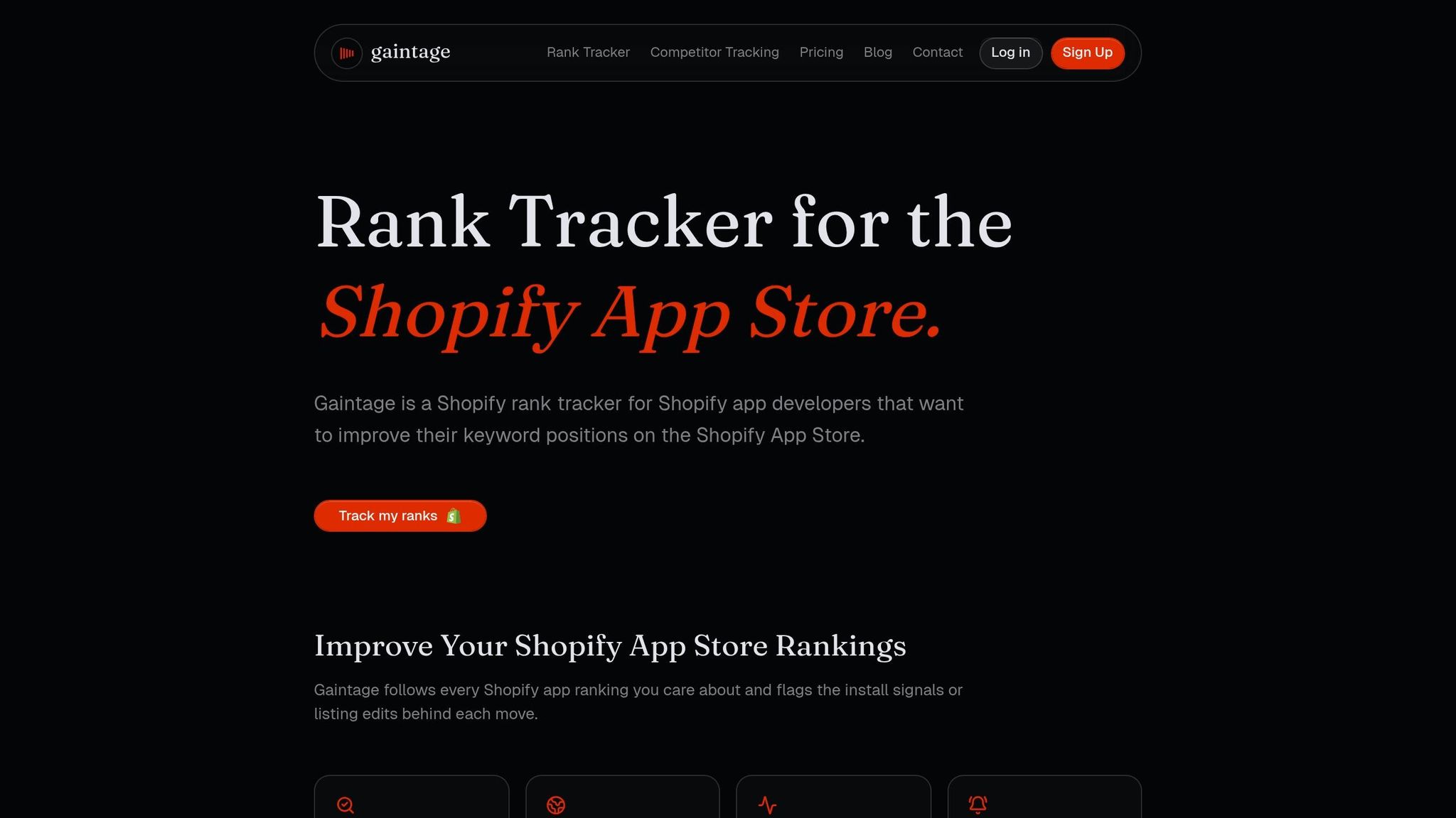 Gaintage Rank Tracker
