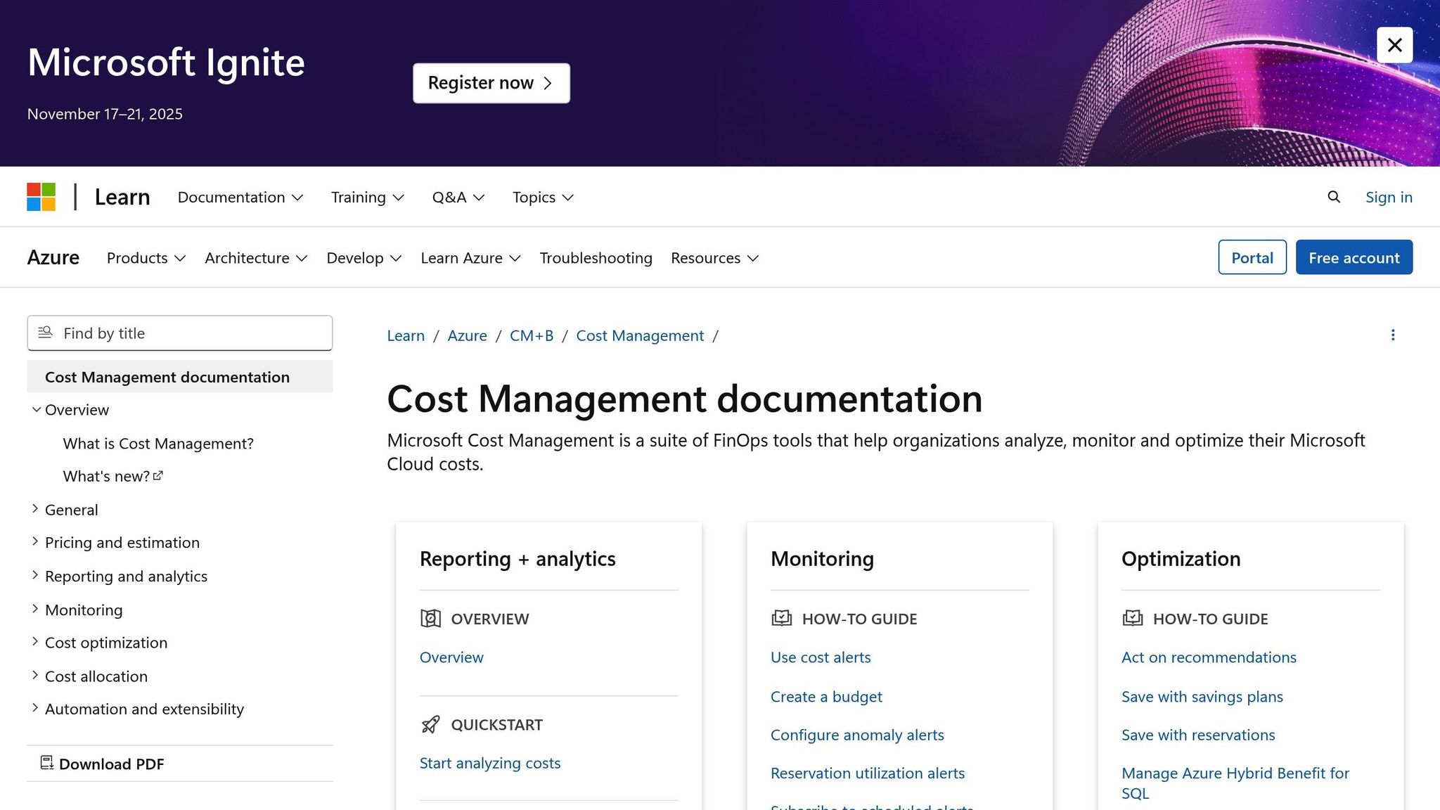 Azure Cost Management