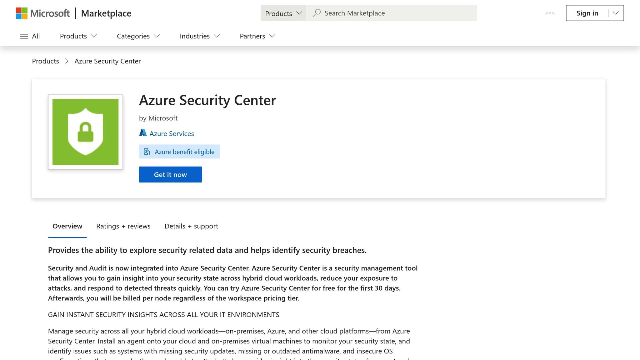Azure Security Center