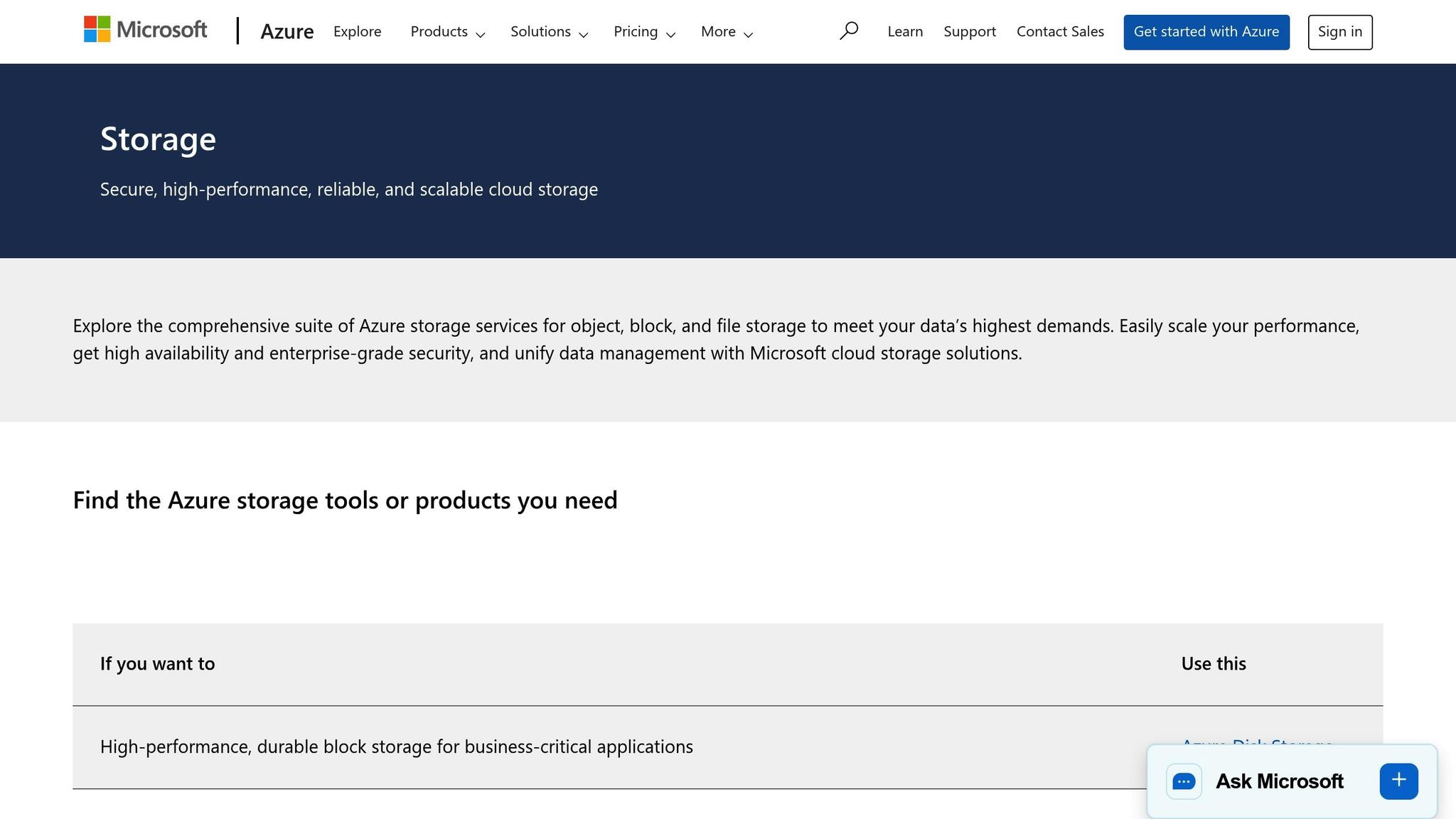 Azure Storage
