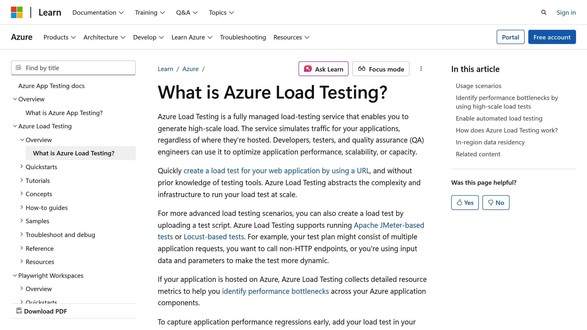Azure Load Testing