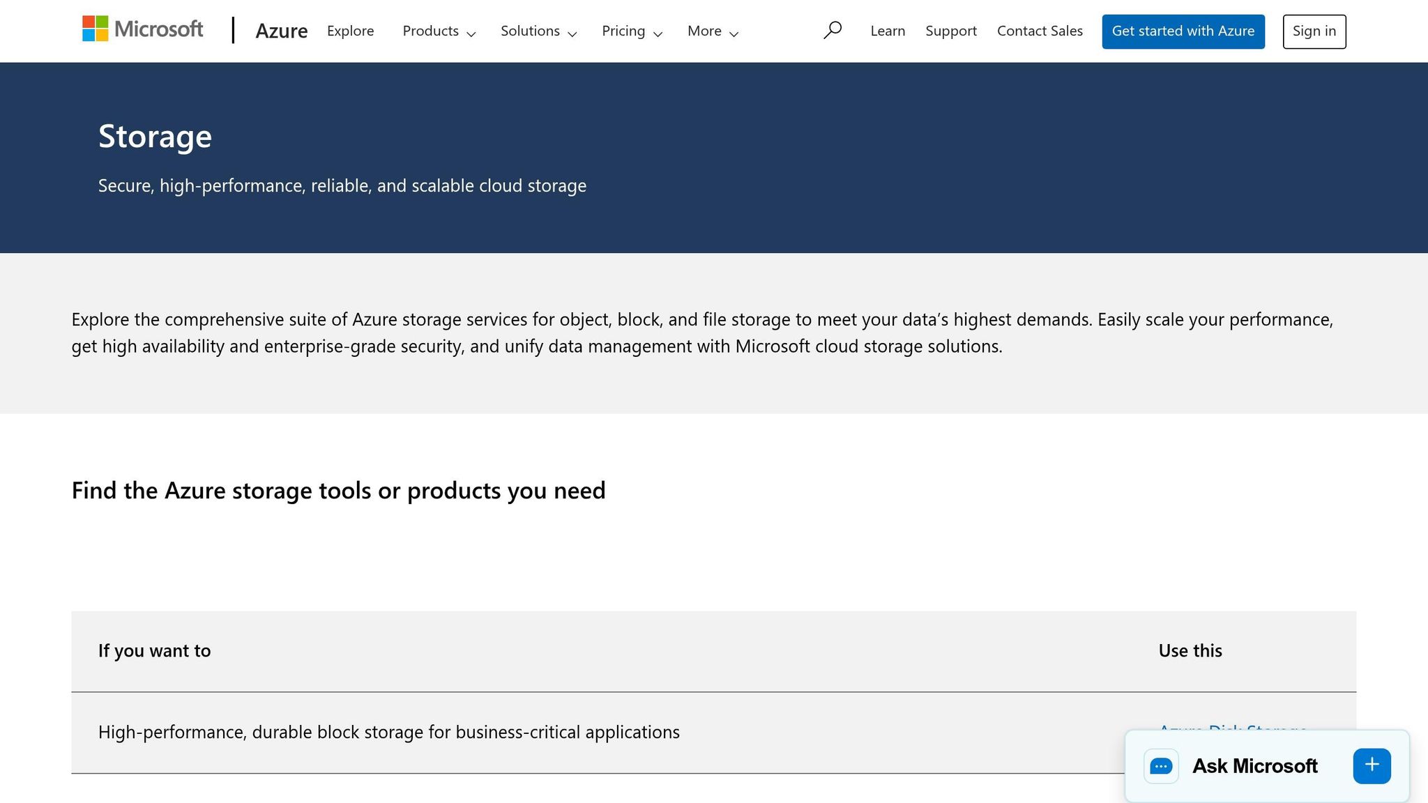 Azure Storage