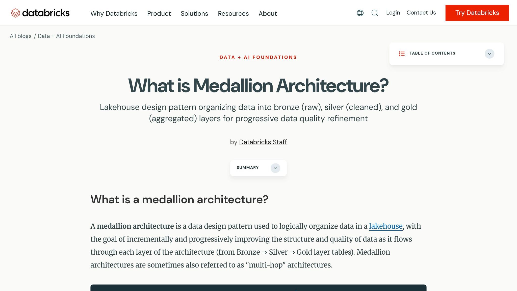 Medallion Architecture
