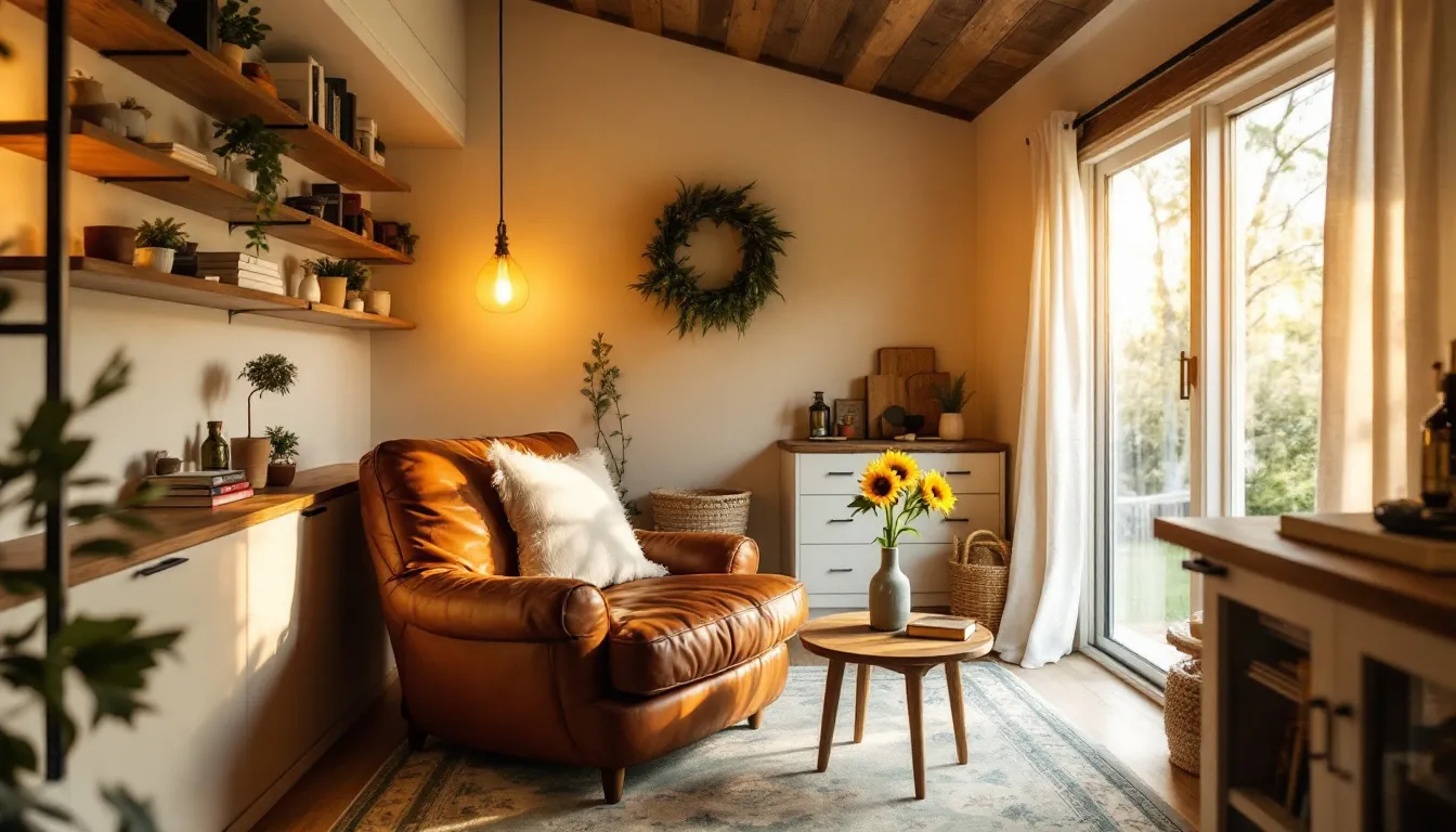 cozy tiny house interior