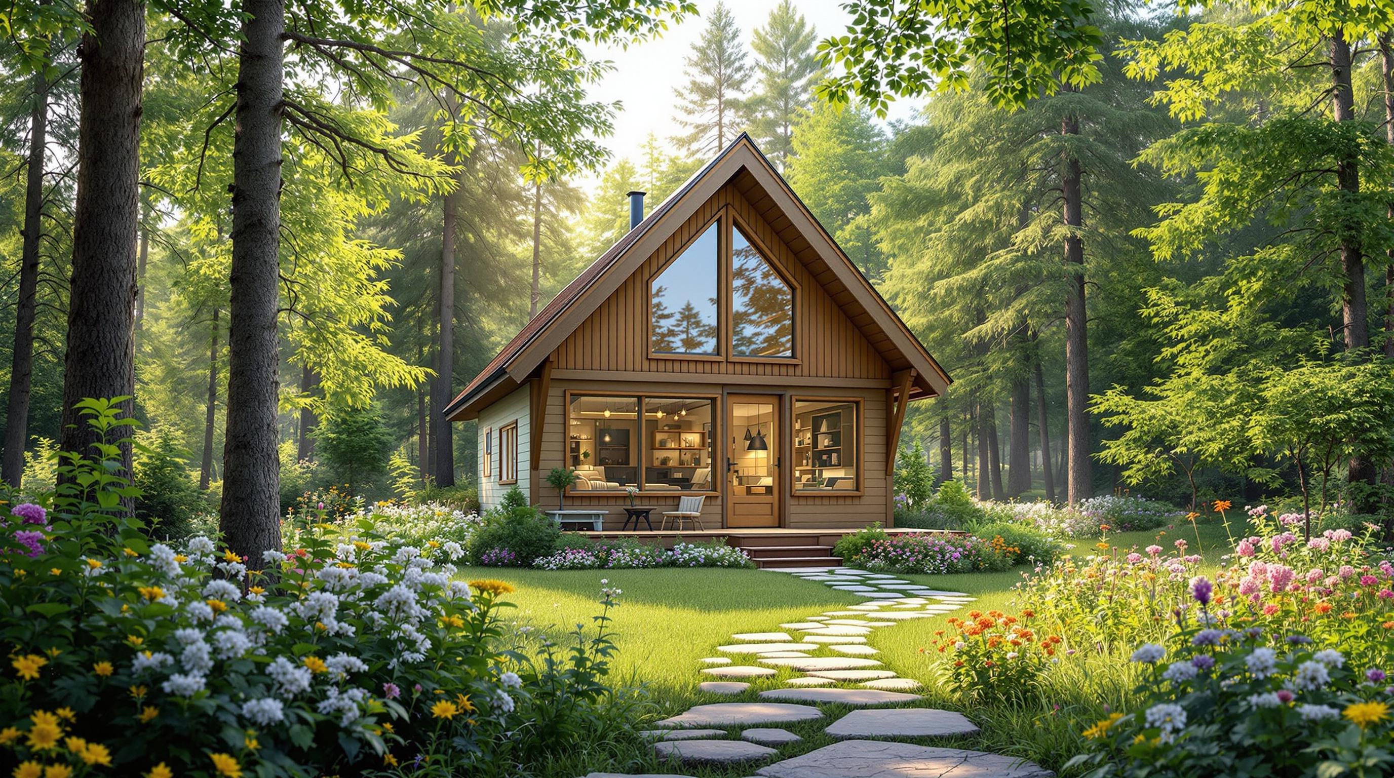 small house in the woods