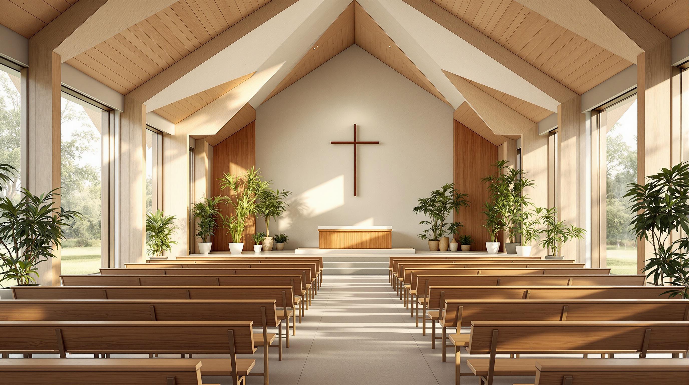 small modern church interior design