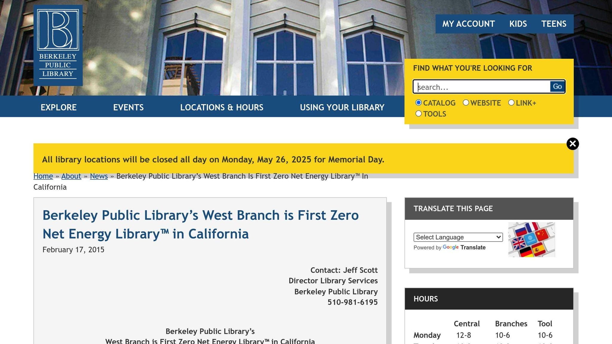 West Berkeley Public Library