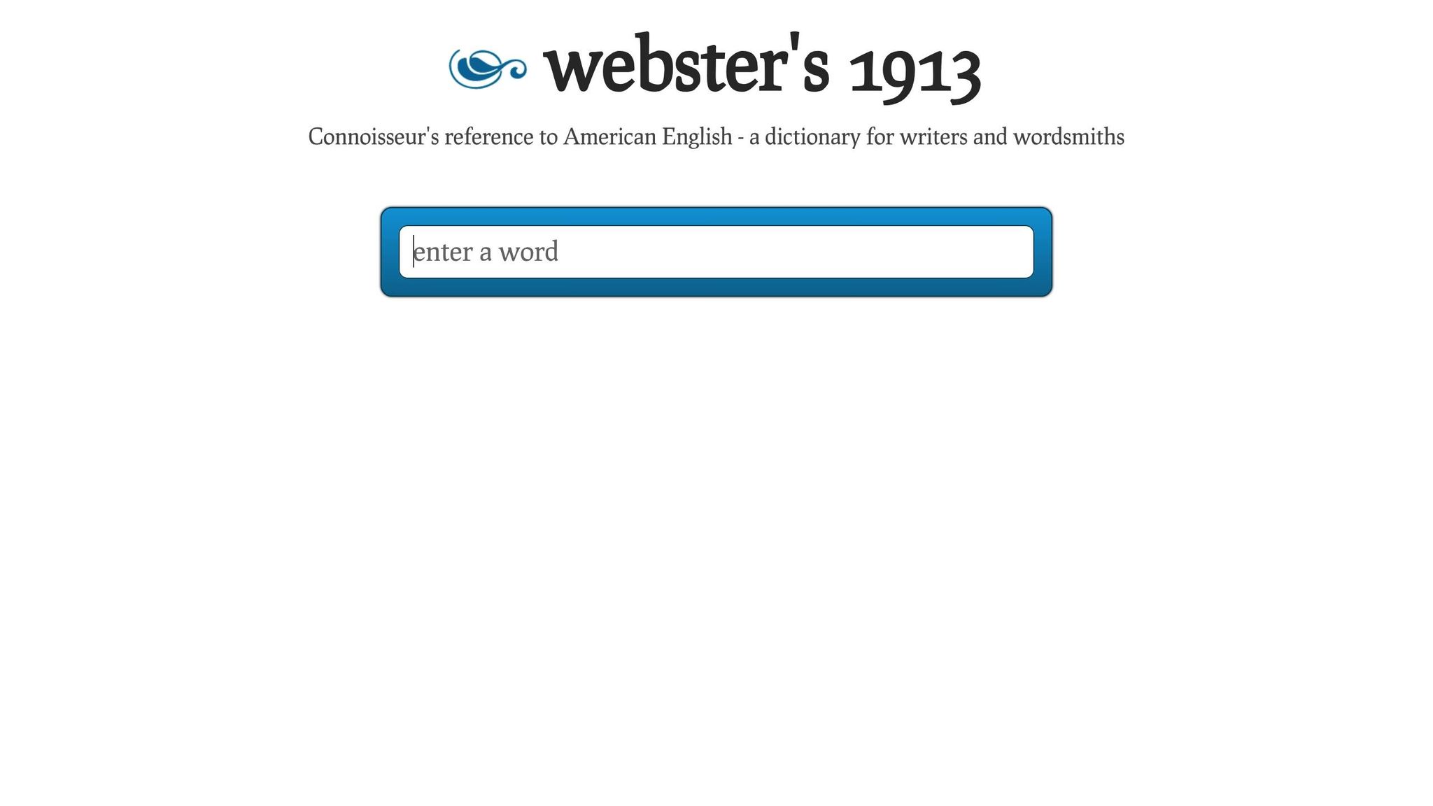 Webster's 1913 Dictionary