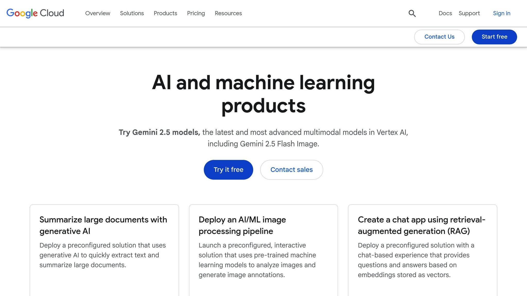 Google Cloud AI