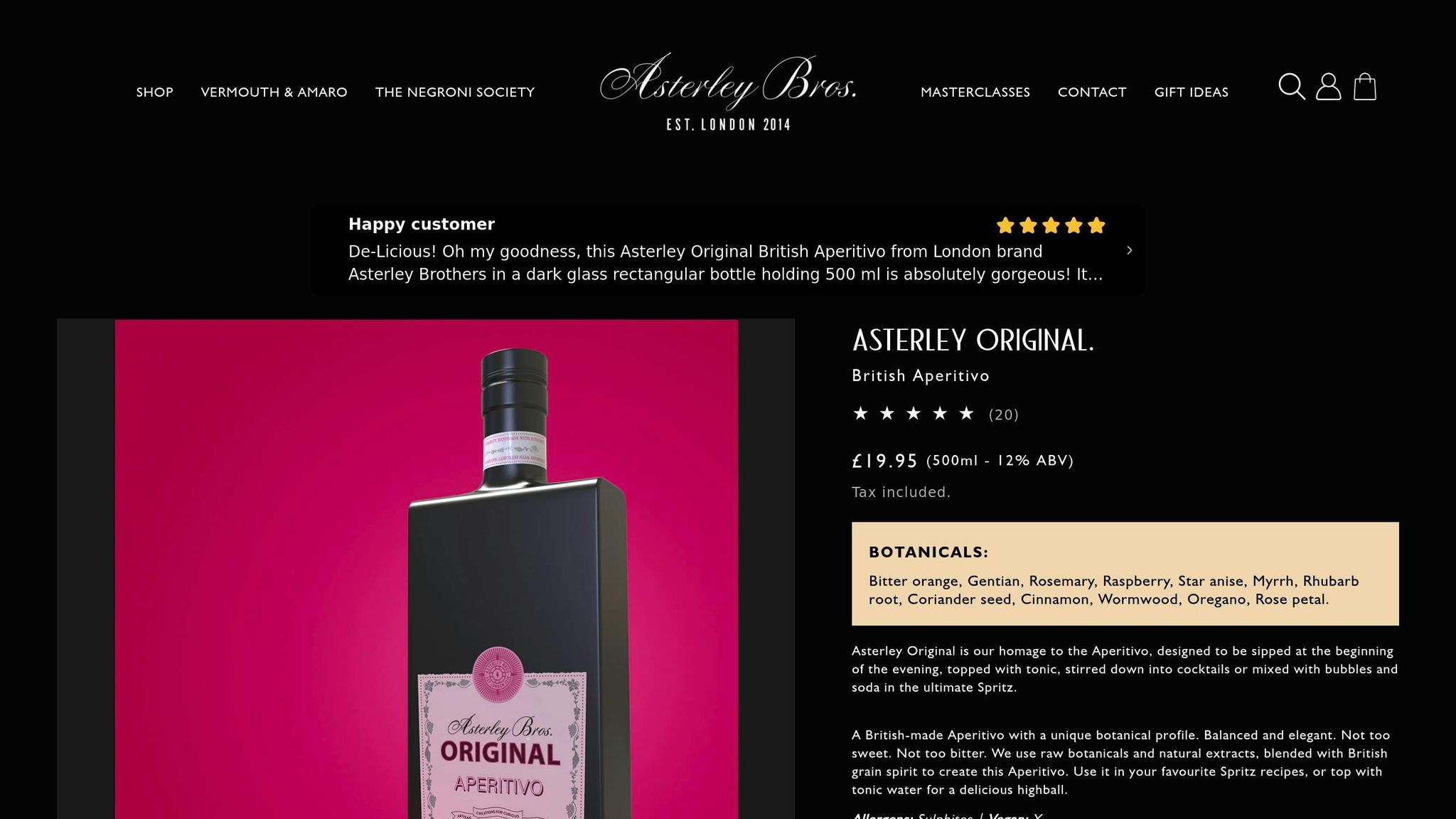 Asterley Bros Aperitivo