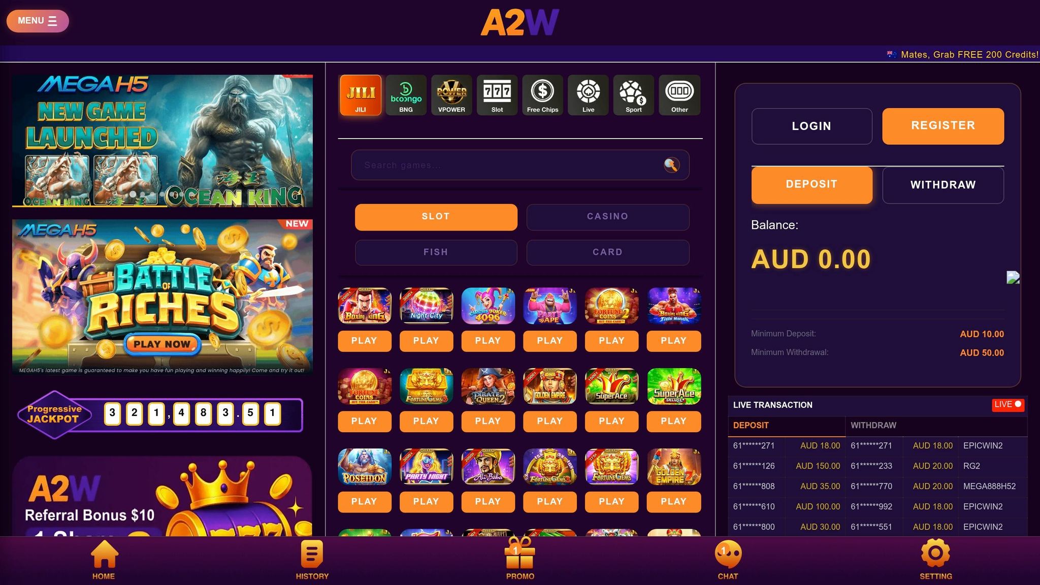 Aussie2Win Referral Program