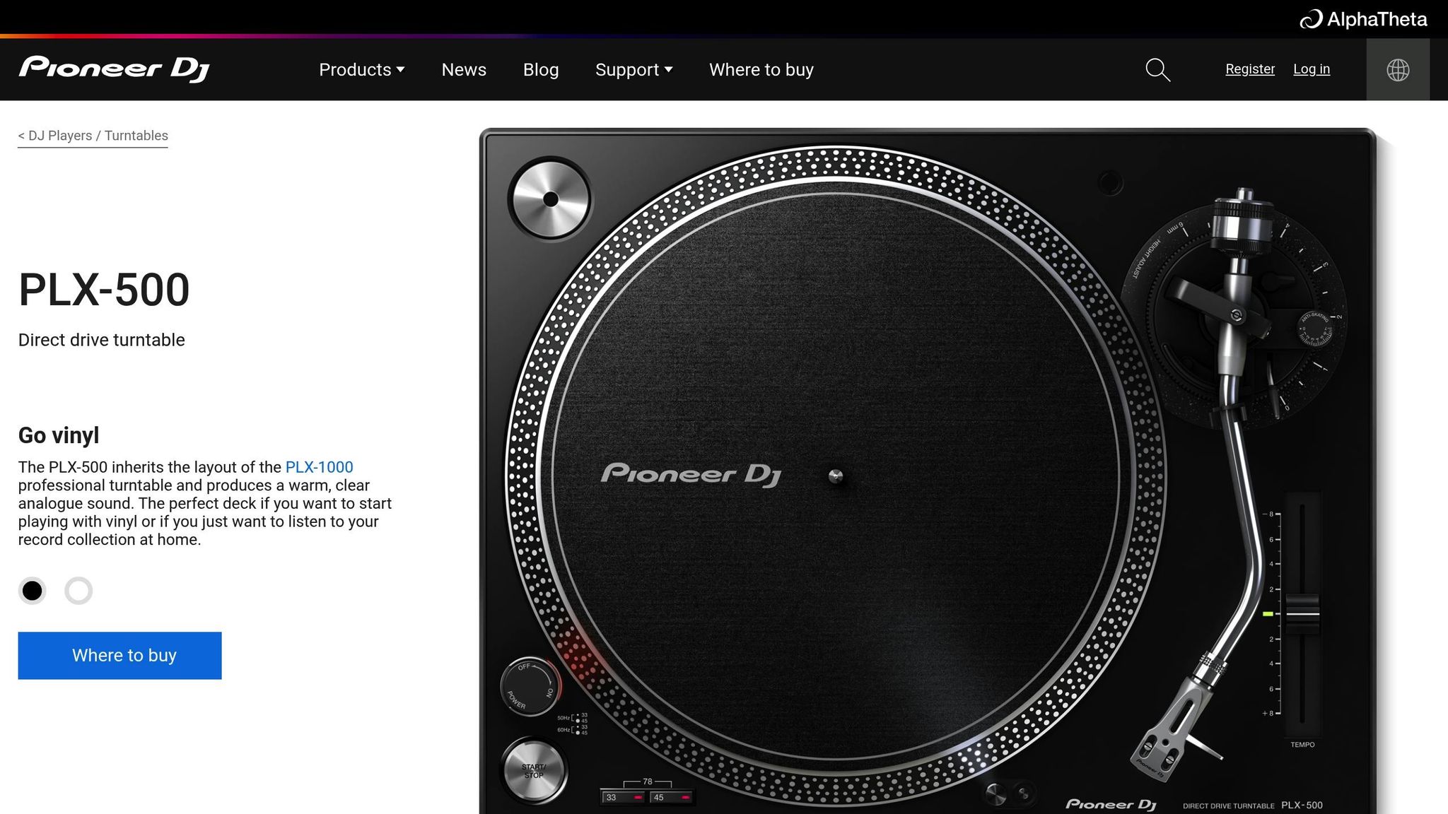 Pioneer PLX-500