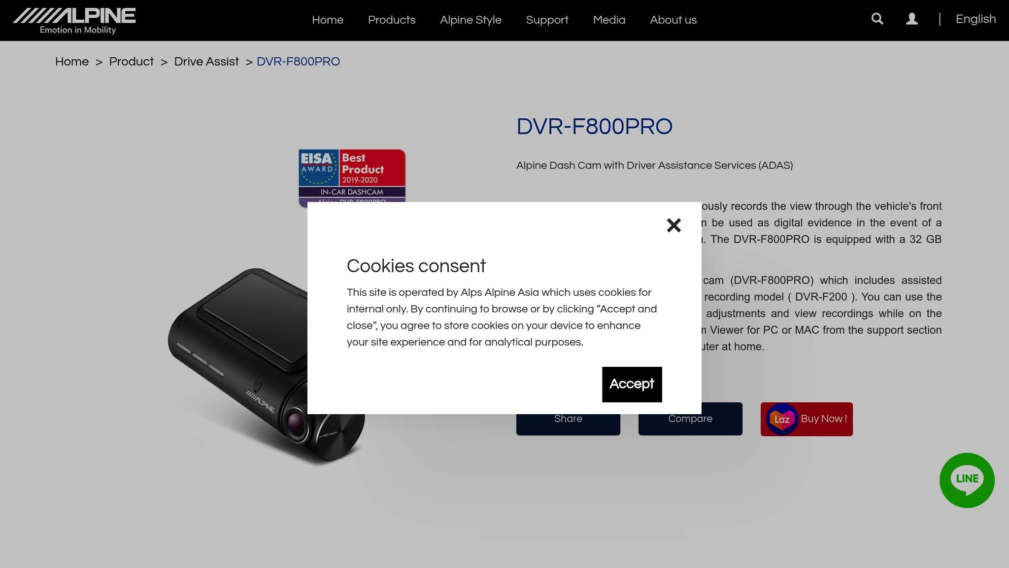 Alpine DVR-F800PRO