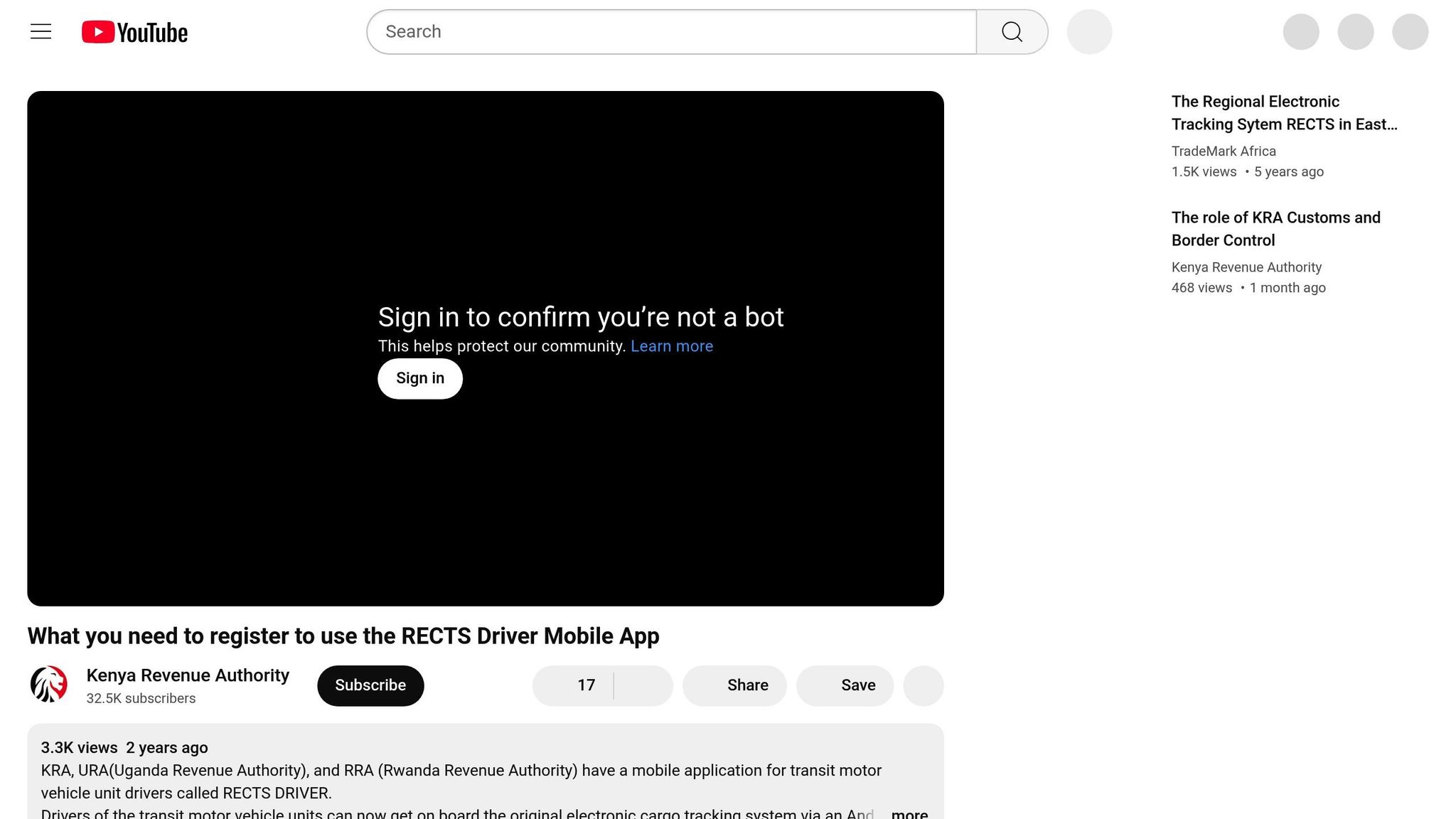RECTS Driver Mobile App
