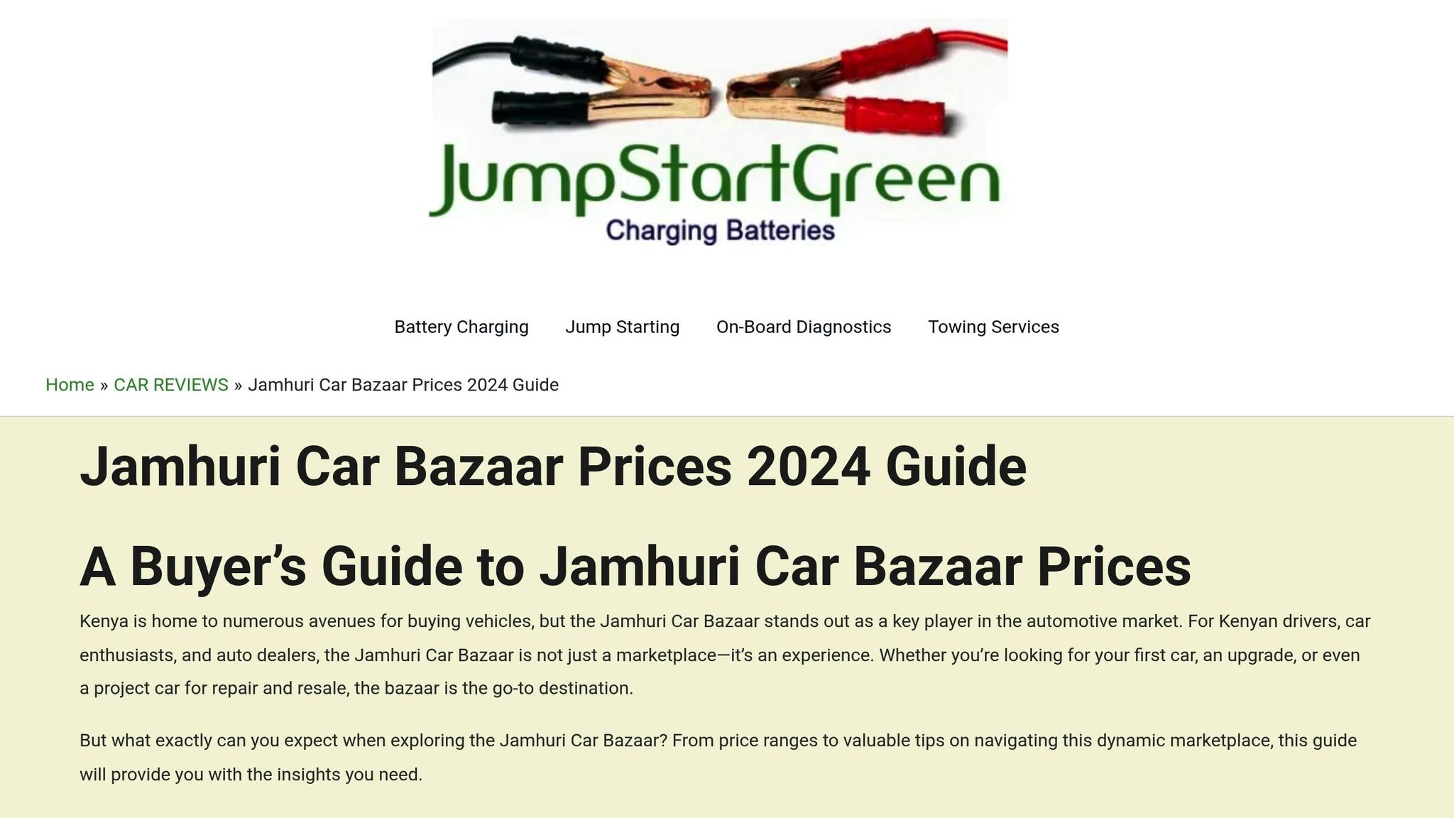 JAMHURI CAR BAZAAR