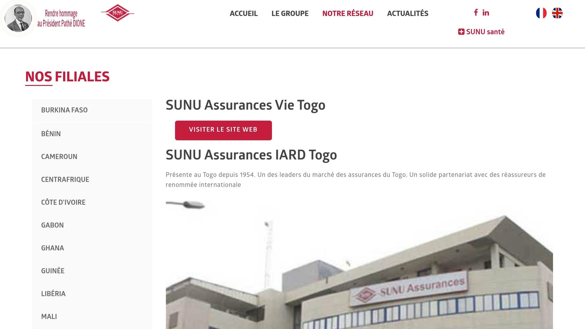 SUNU Assurances Togo