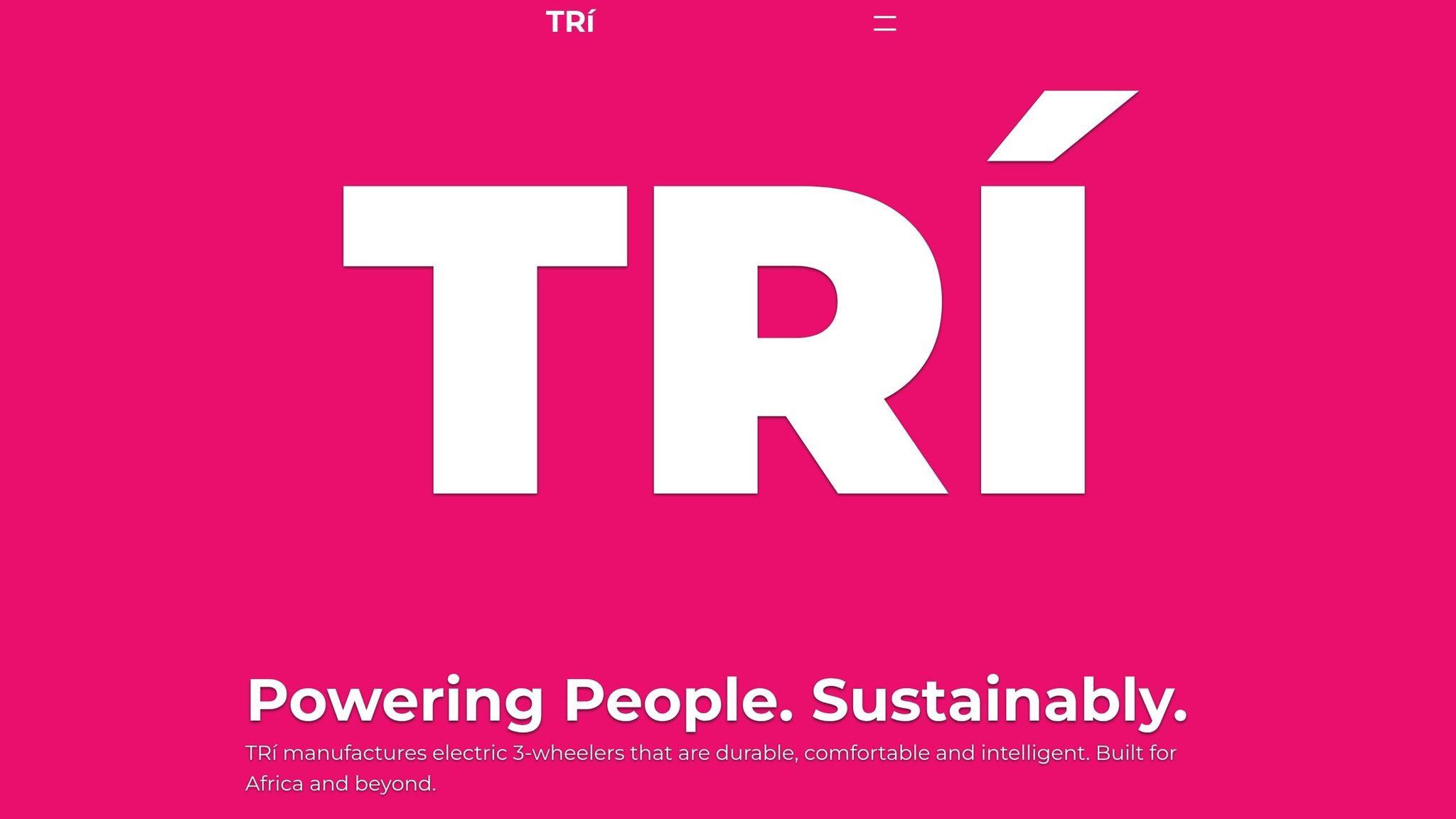 TRÍ E2 Electric Three-Wheeler