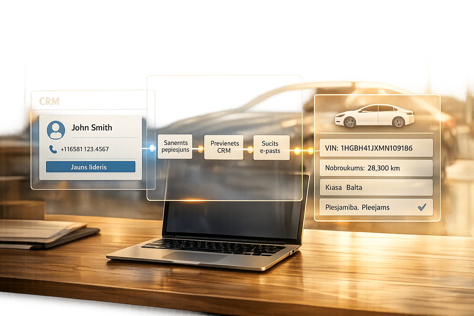 No-Code Automation for Auto Businesses: Connecting Zapier, CRM, and Vehicle Data