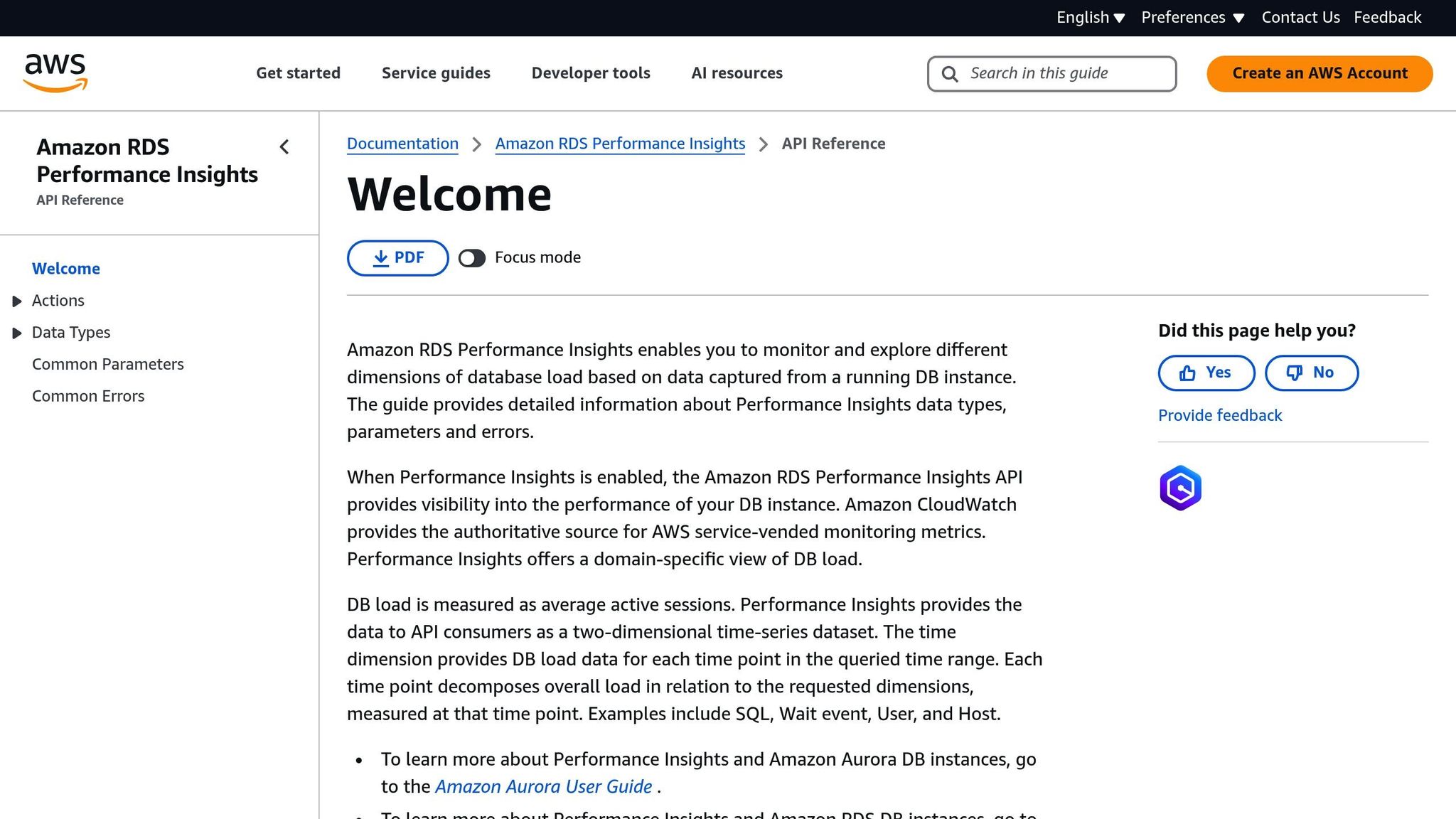 RDS Performance Insights