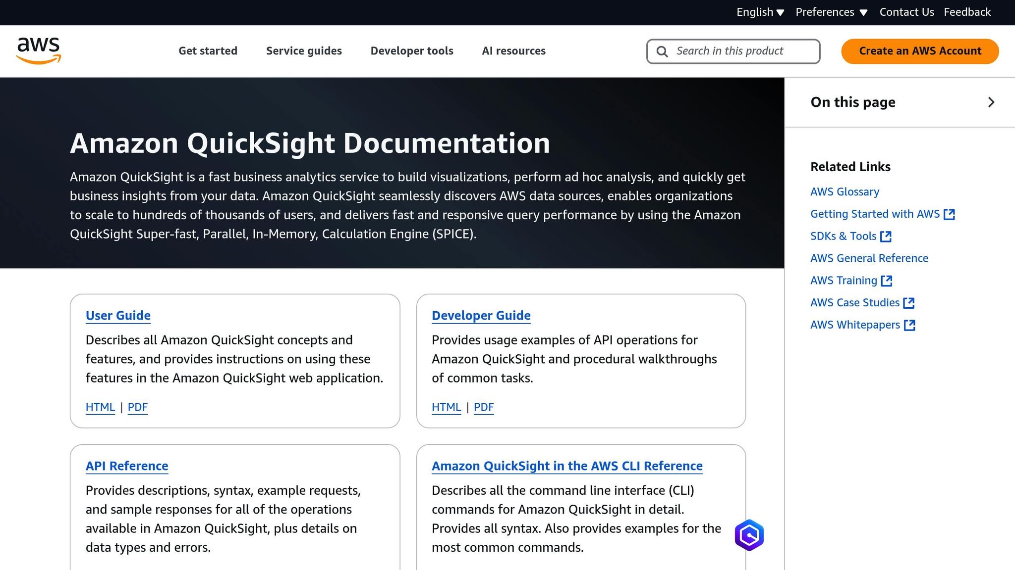 Amazon QuickSight