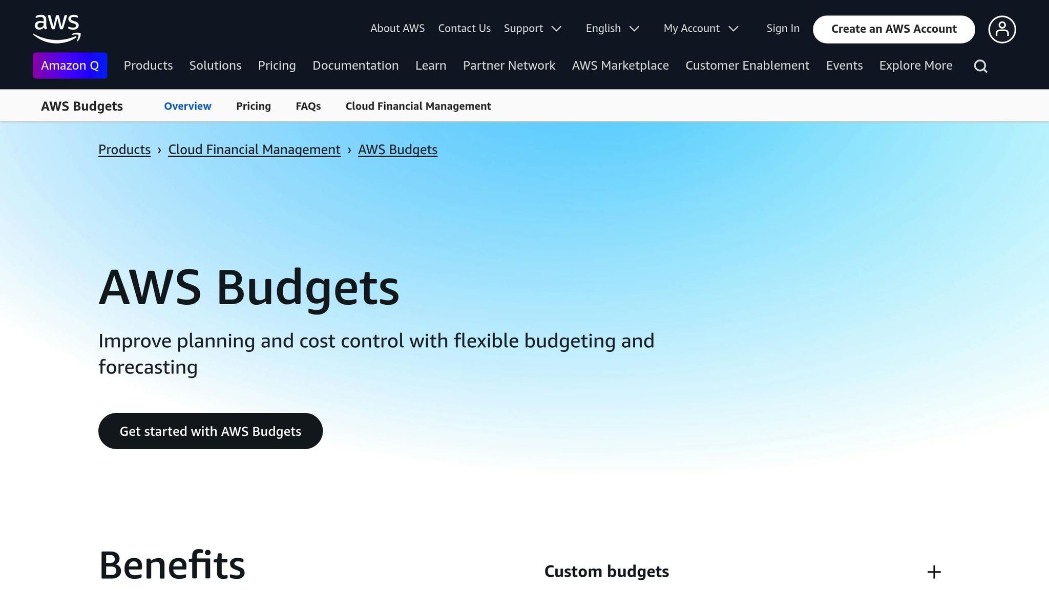 AWS Budgets