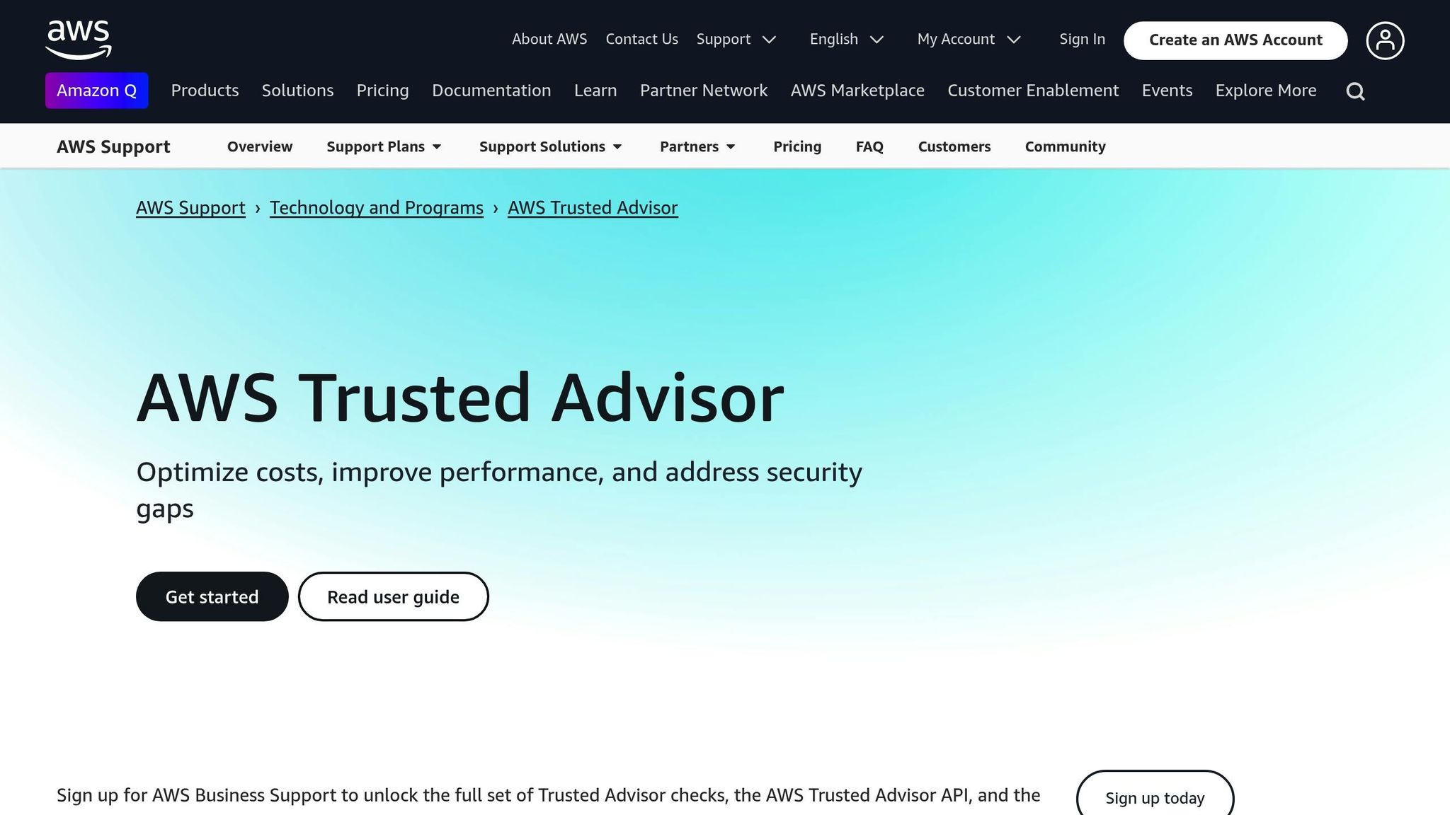 AWS Trusted Advisor