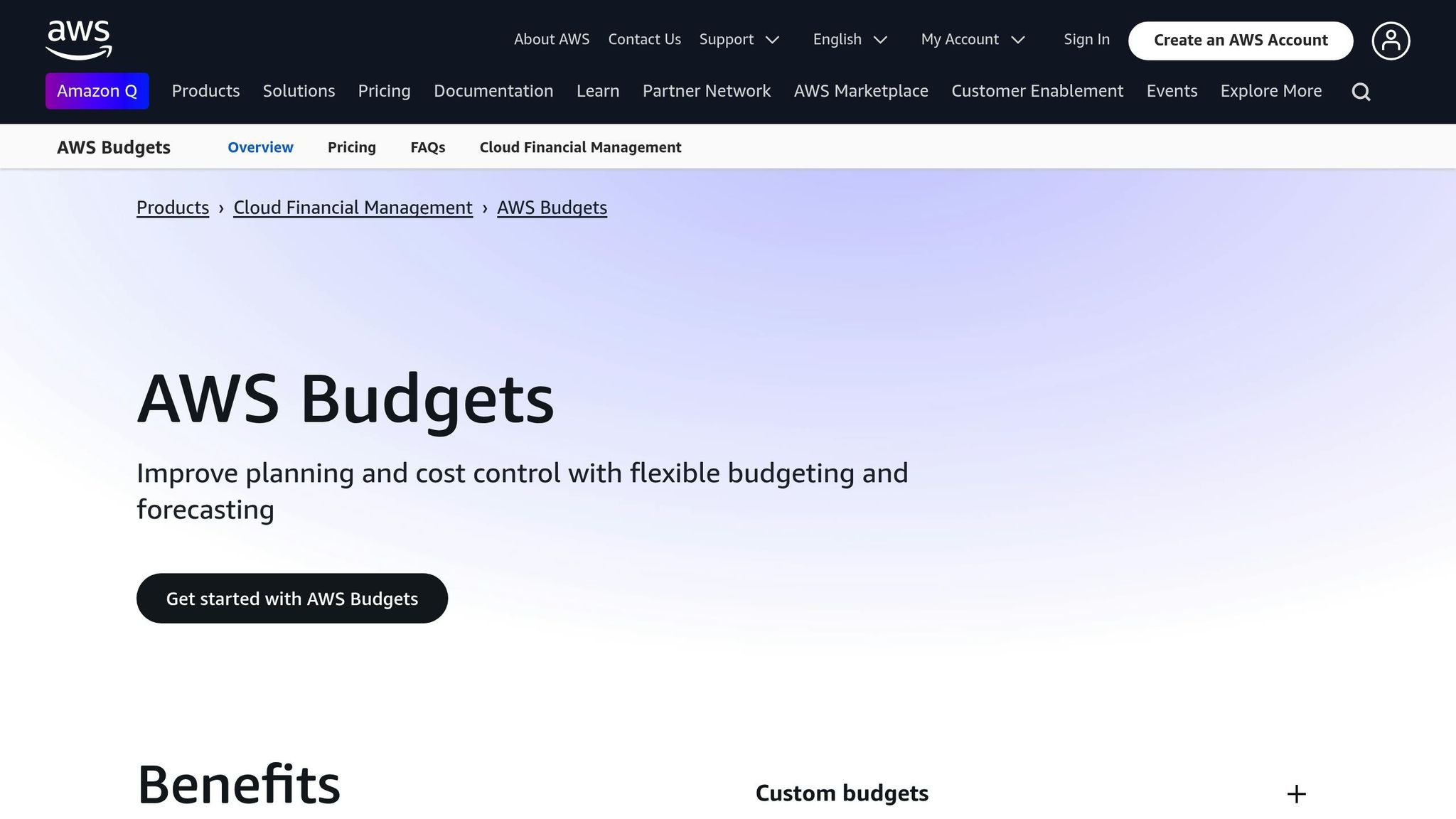 AWS Budgets