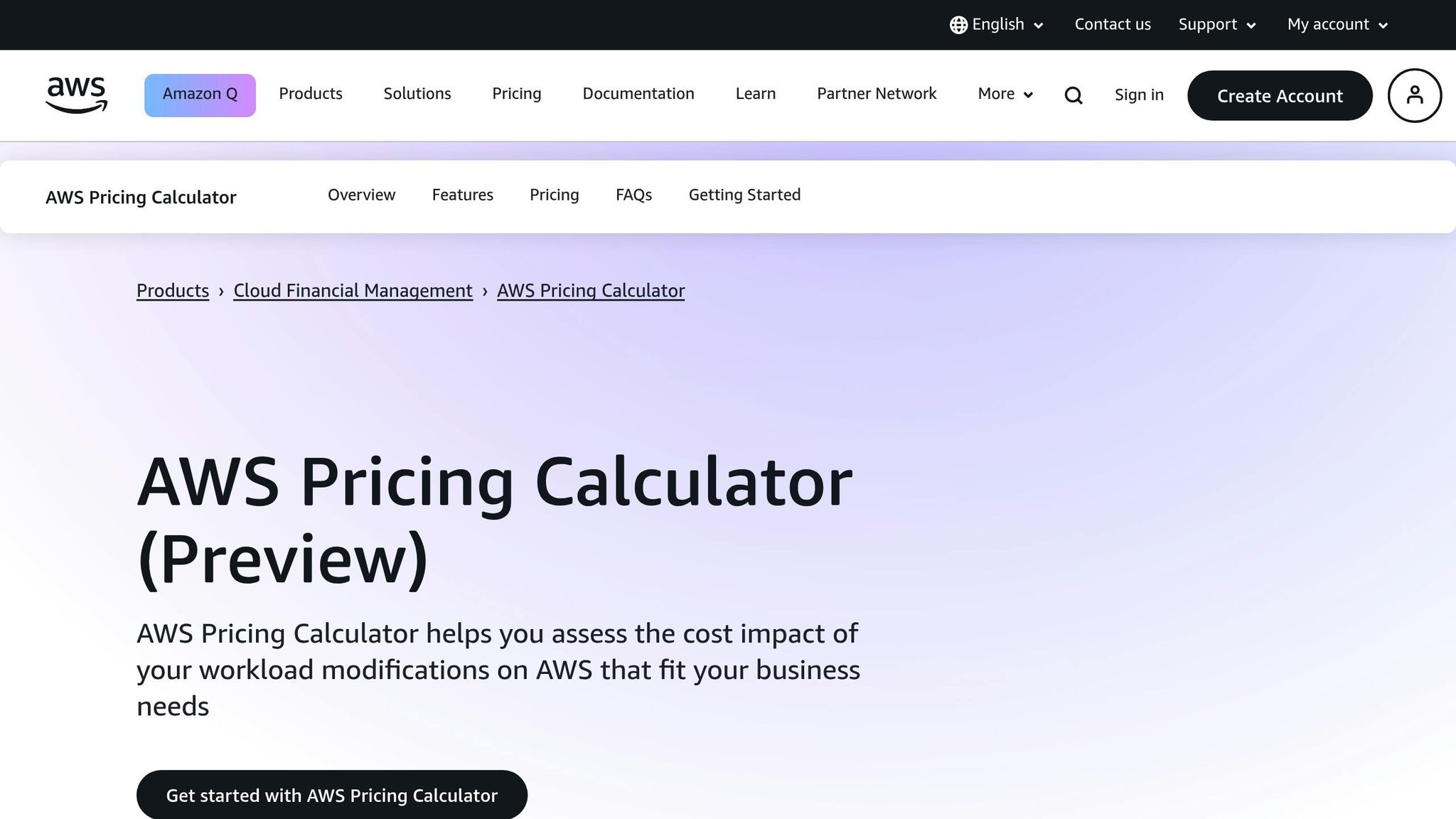 AWS Pricing Calculator