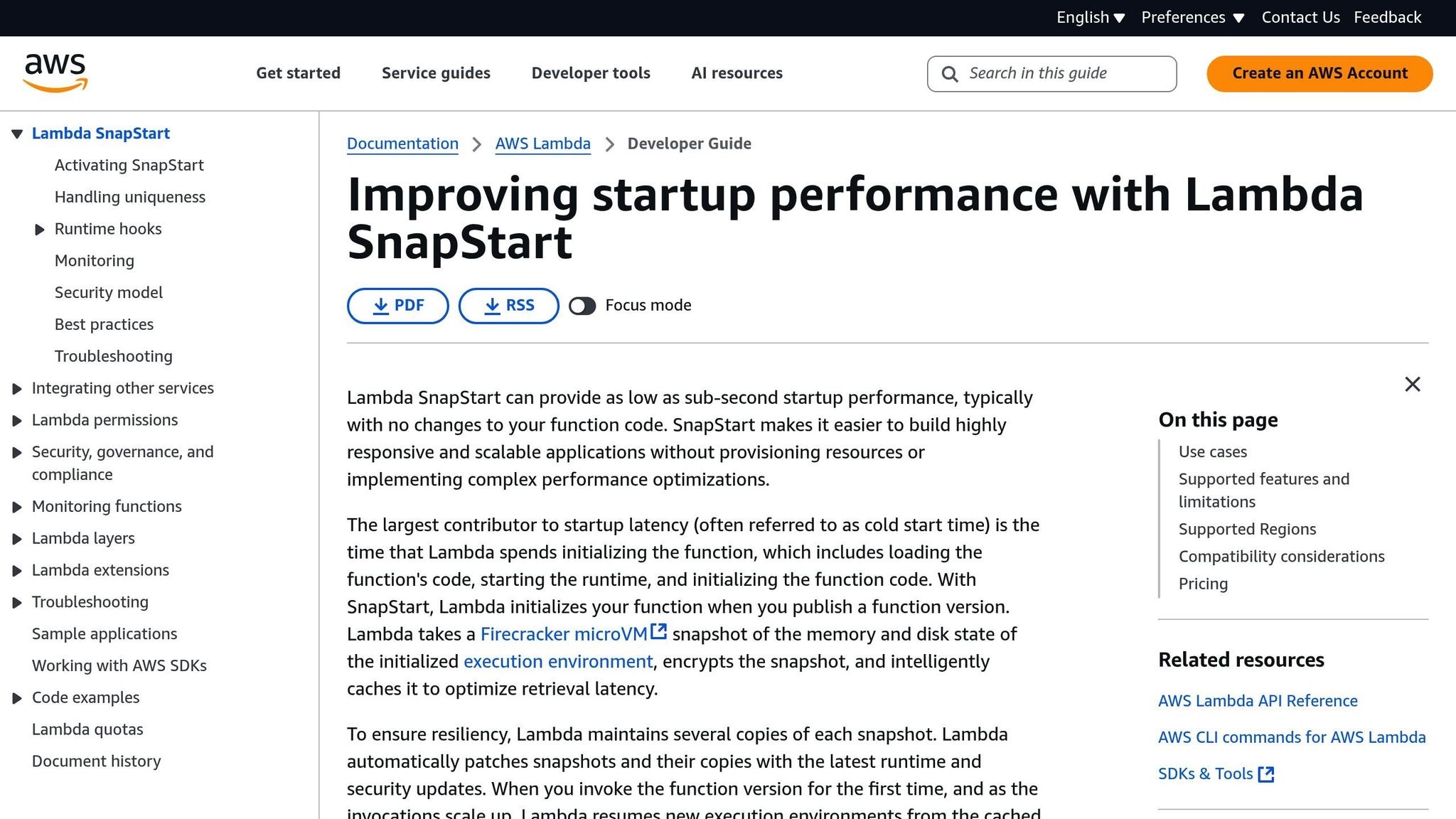 AWS Lambda SnapStart