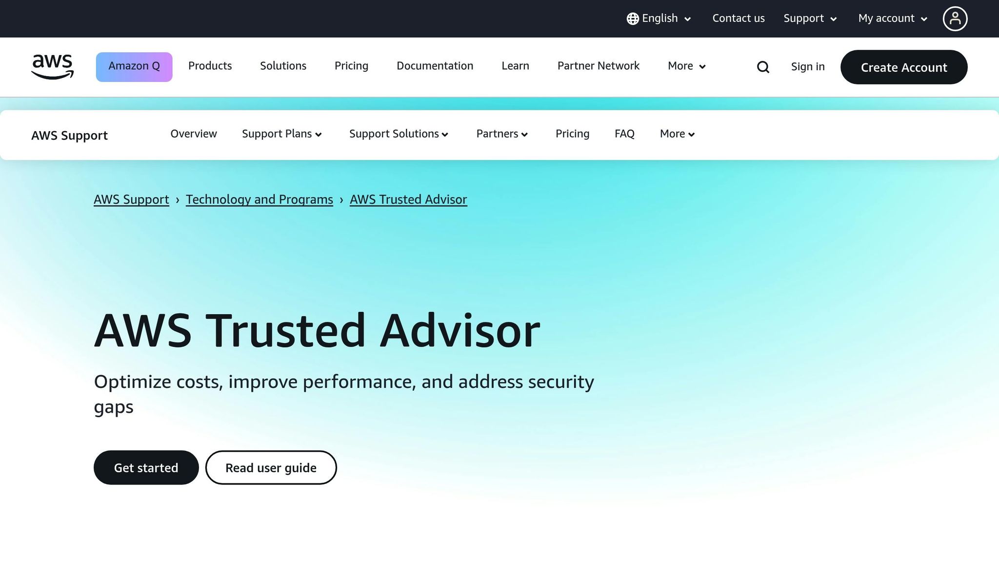 AWS Trusted Advisor