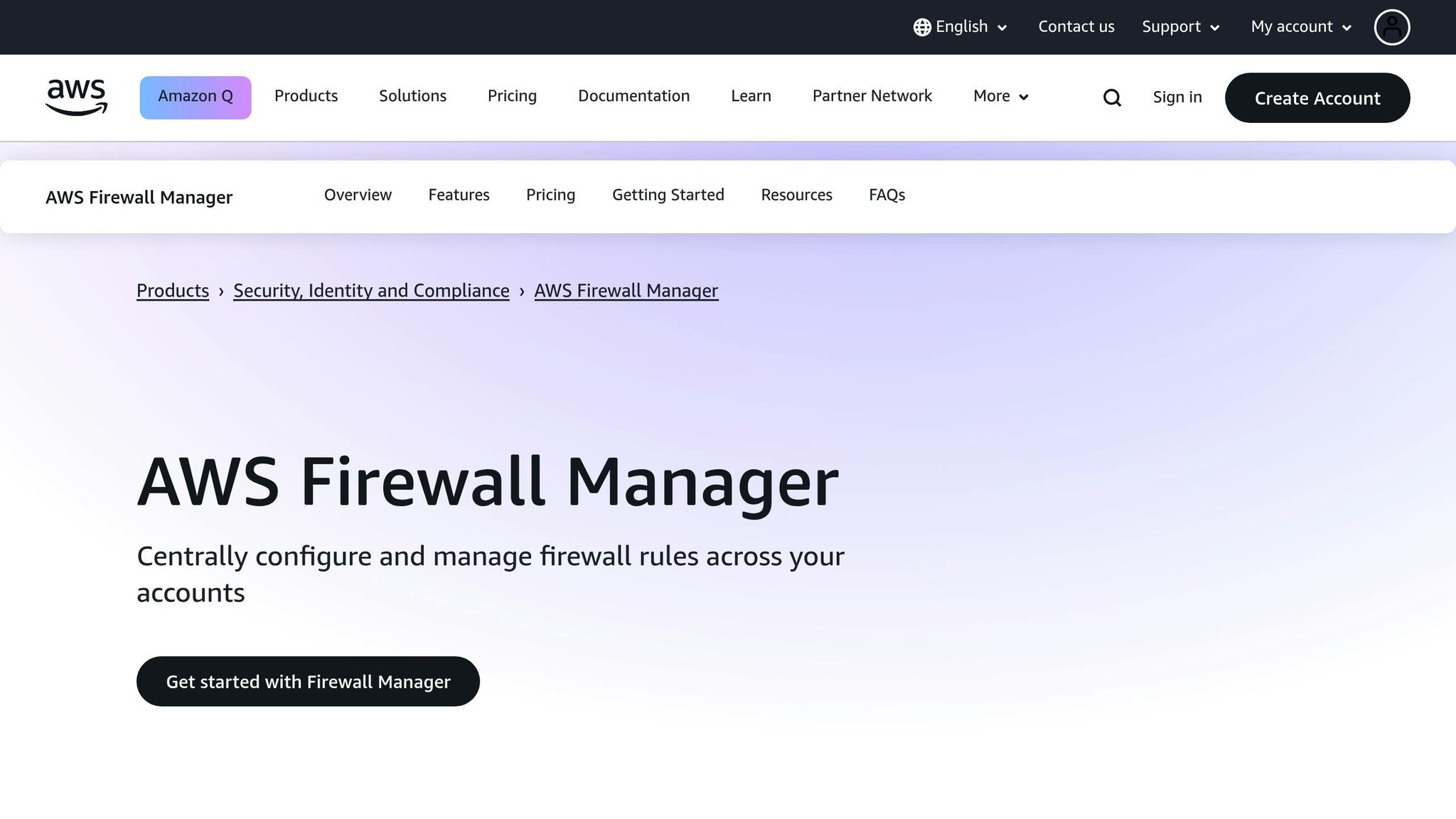 AWS Firewall Manager