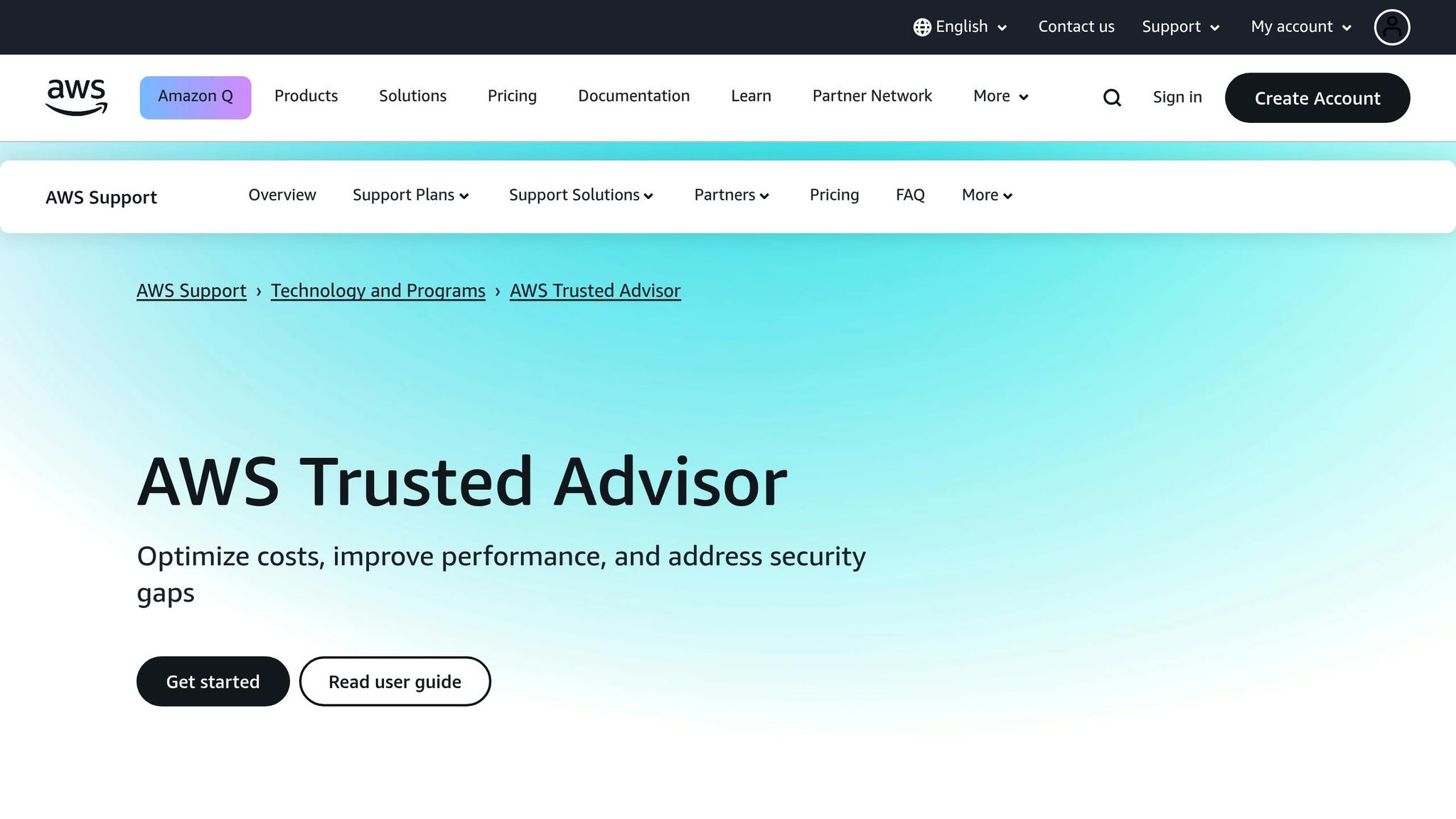 AWS Trusted Advisor
