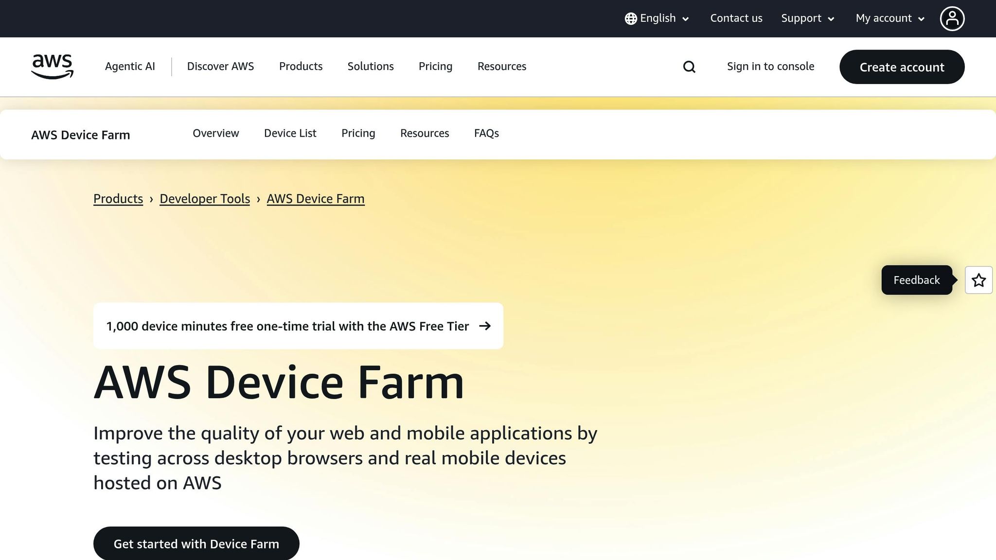 AWS Device Farm