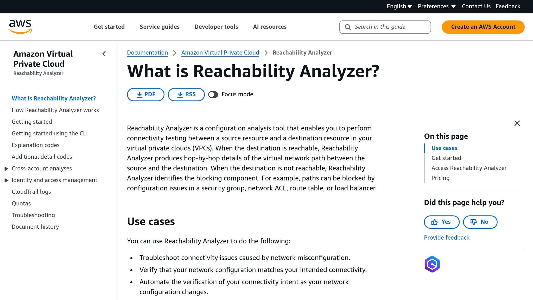 VPC Reachability Analyzer