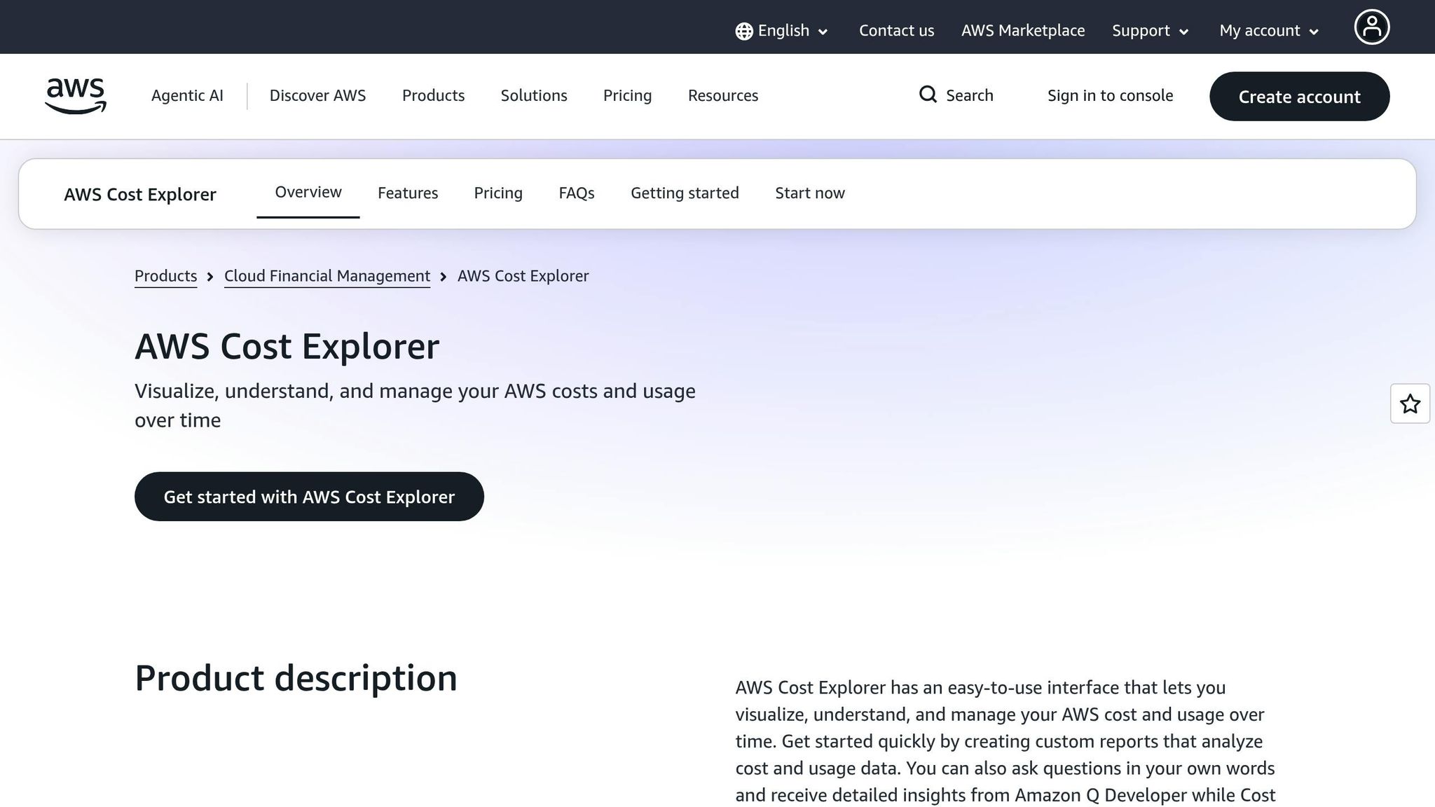AWS Cost Explorer