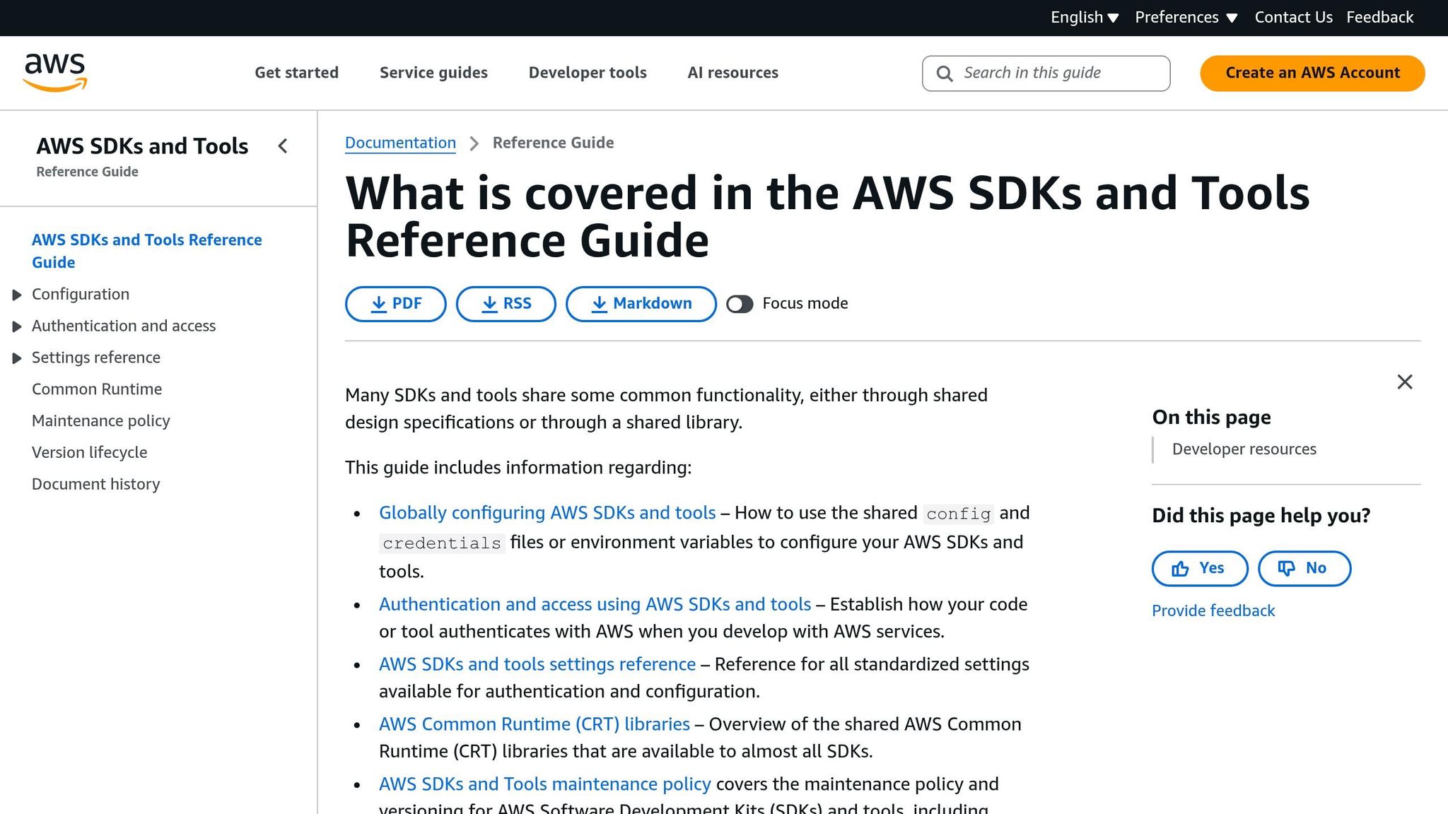 AWS SDKs