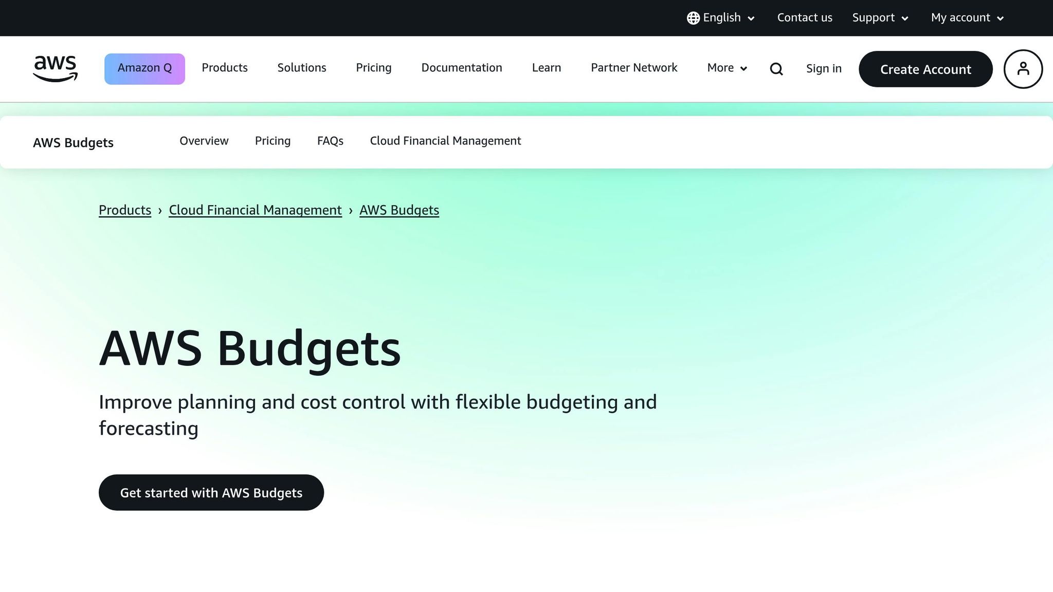 AWS Budgets