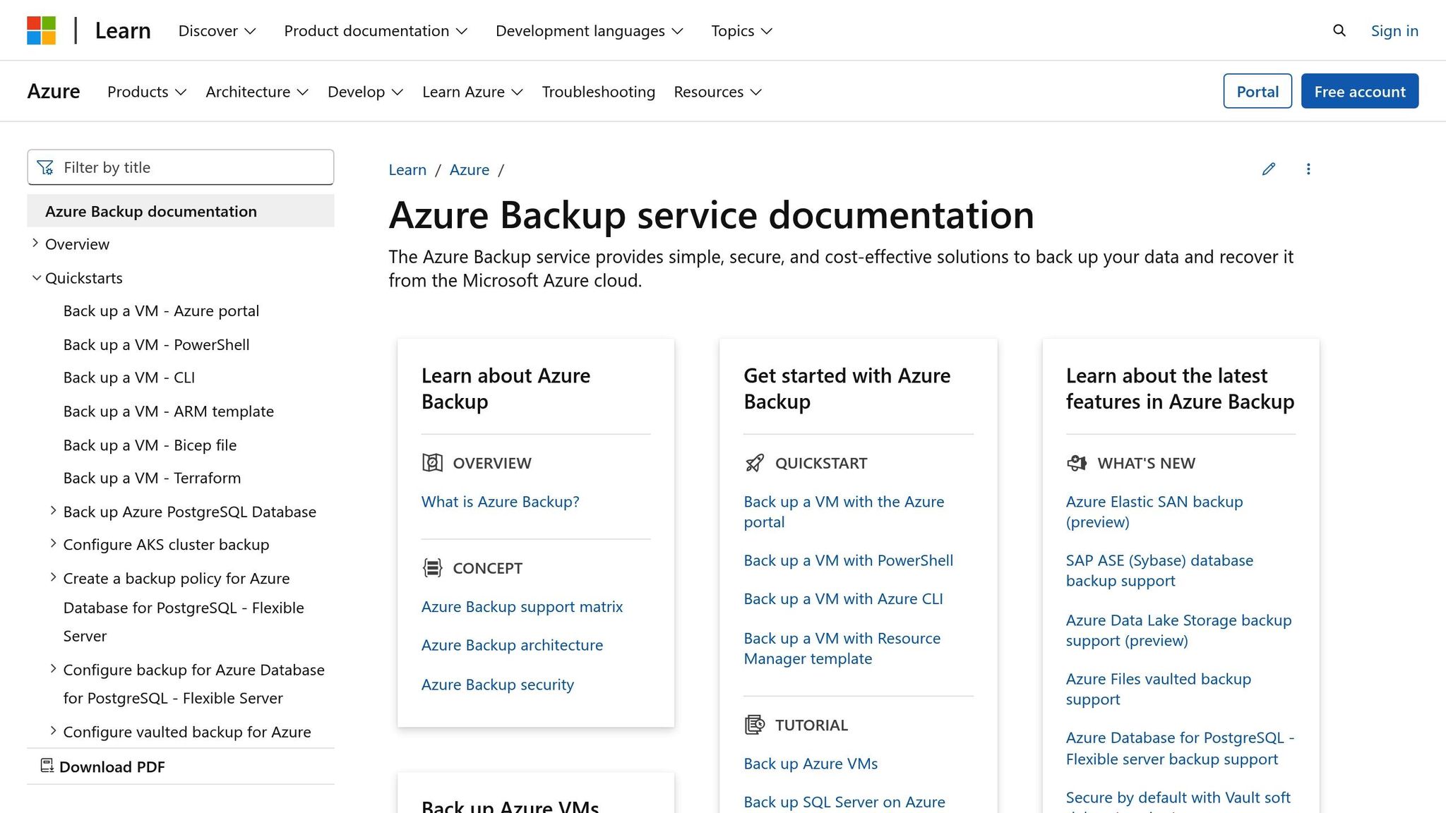 Azure Backup
