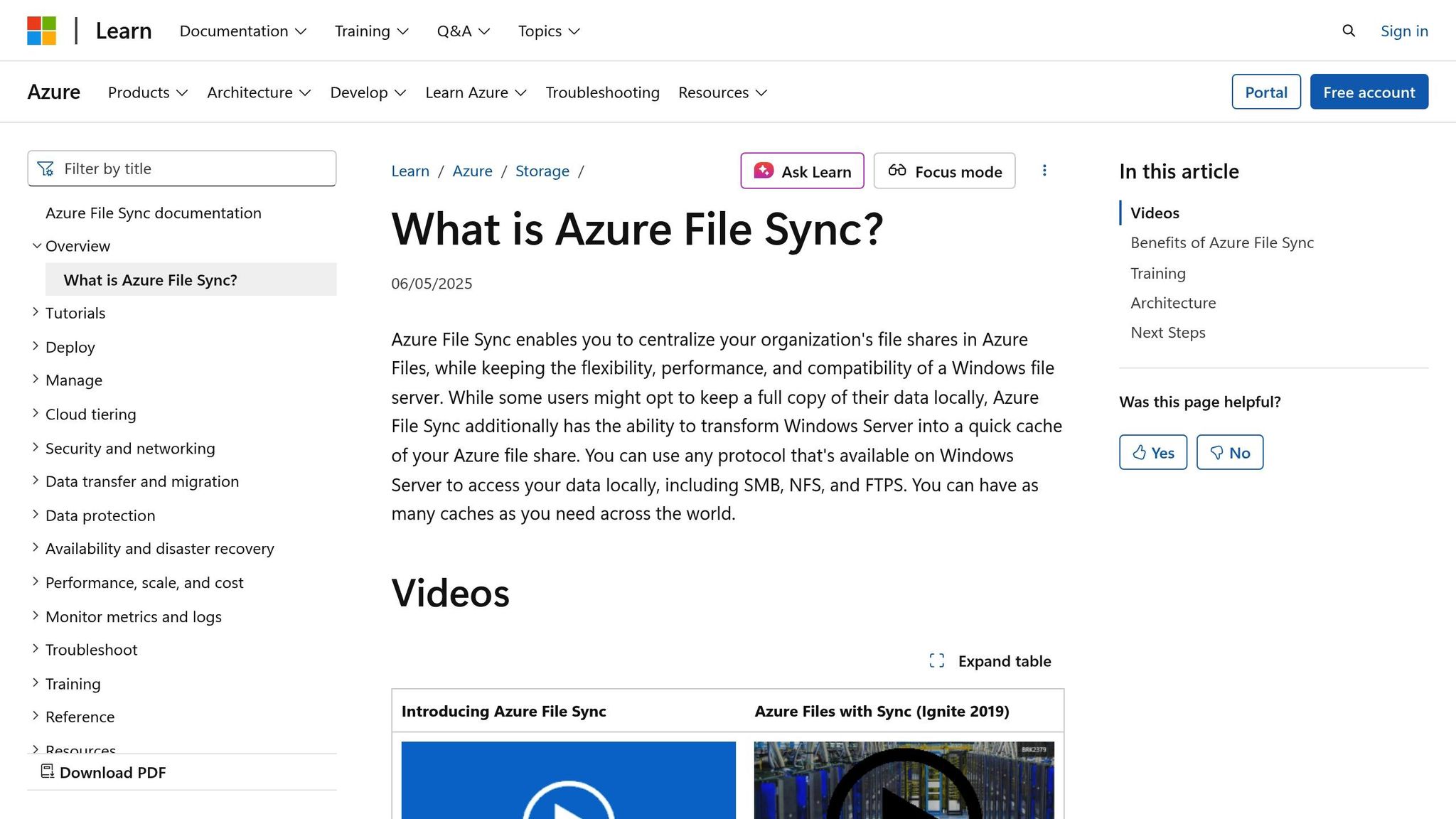 Azure File Sync