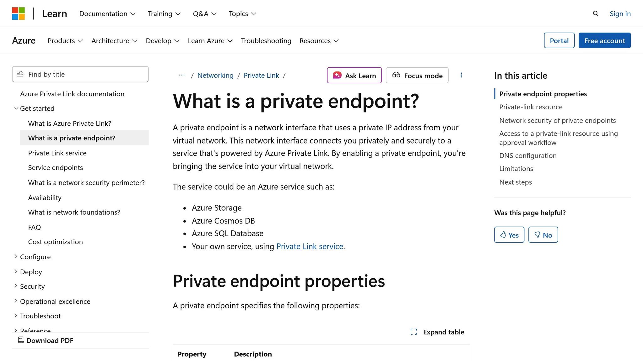 Azure Private Endpoints